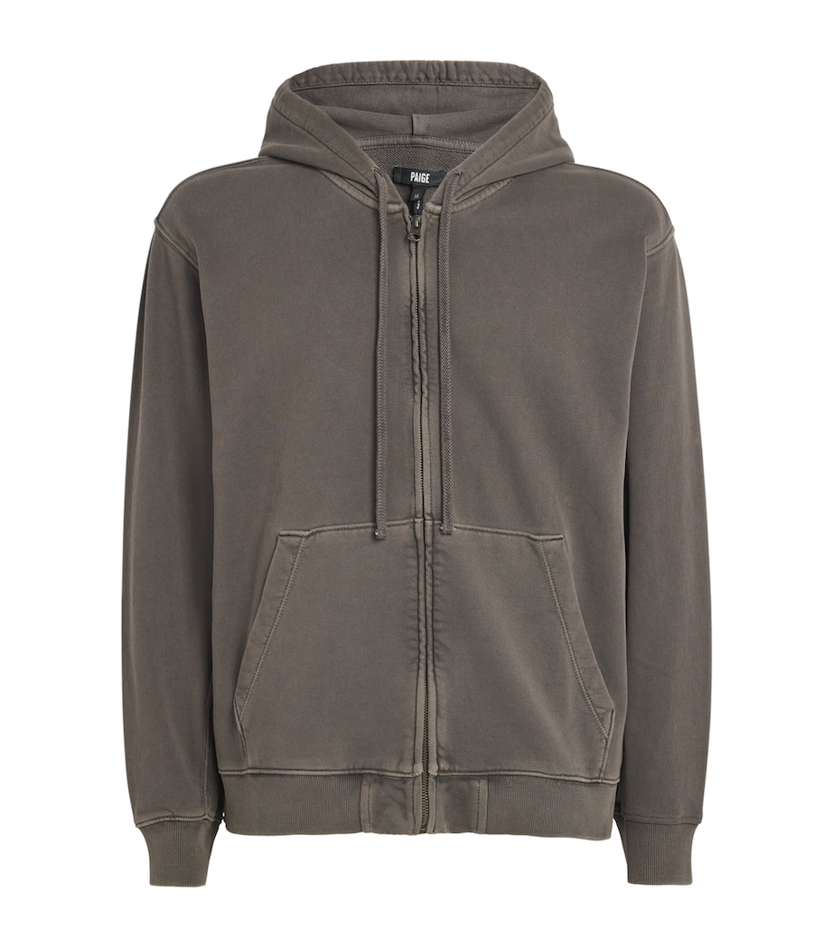 Cotton Zip-Up Avon Hoodie VINTAGE DEEP CHOC Image 1