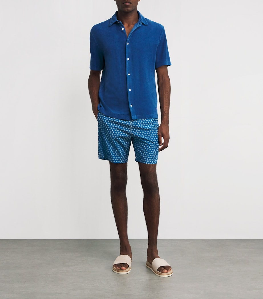 Coral Print Bermuda Swim Shorts 0449S Image 4