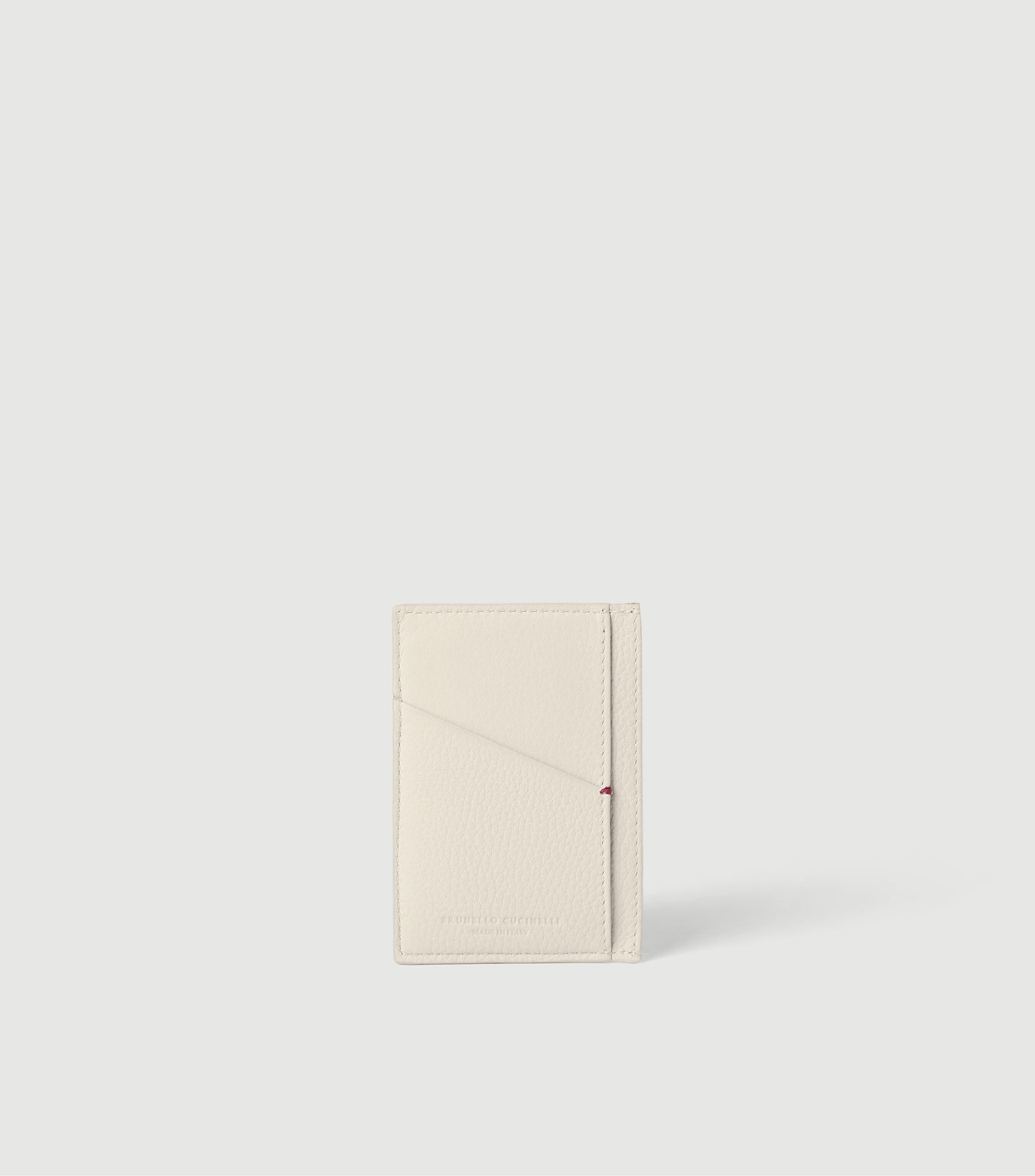 Brunello Cucinelli Grained Leather Card Holder Image 3