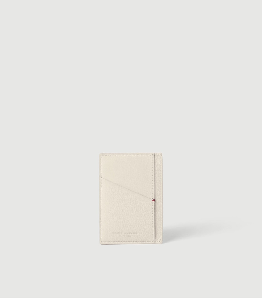 Brunello Cucinelli Grained Leather Card Holder Image 3