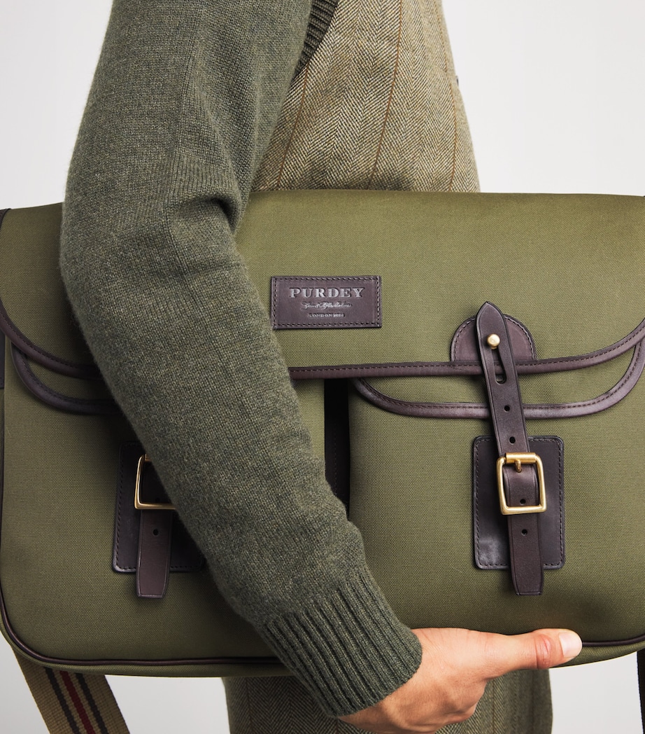 Purdey Canvas Field Game Cross-Body Bag Khk Image 2
