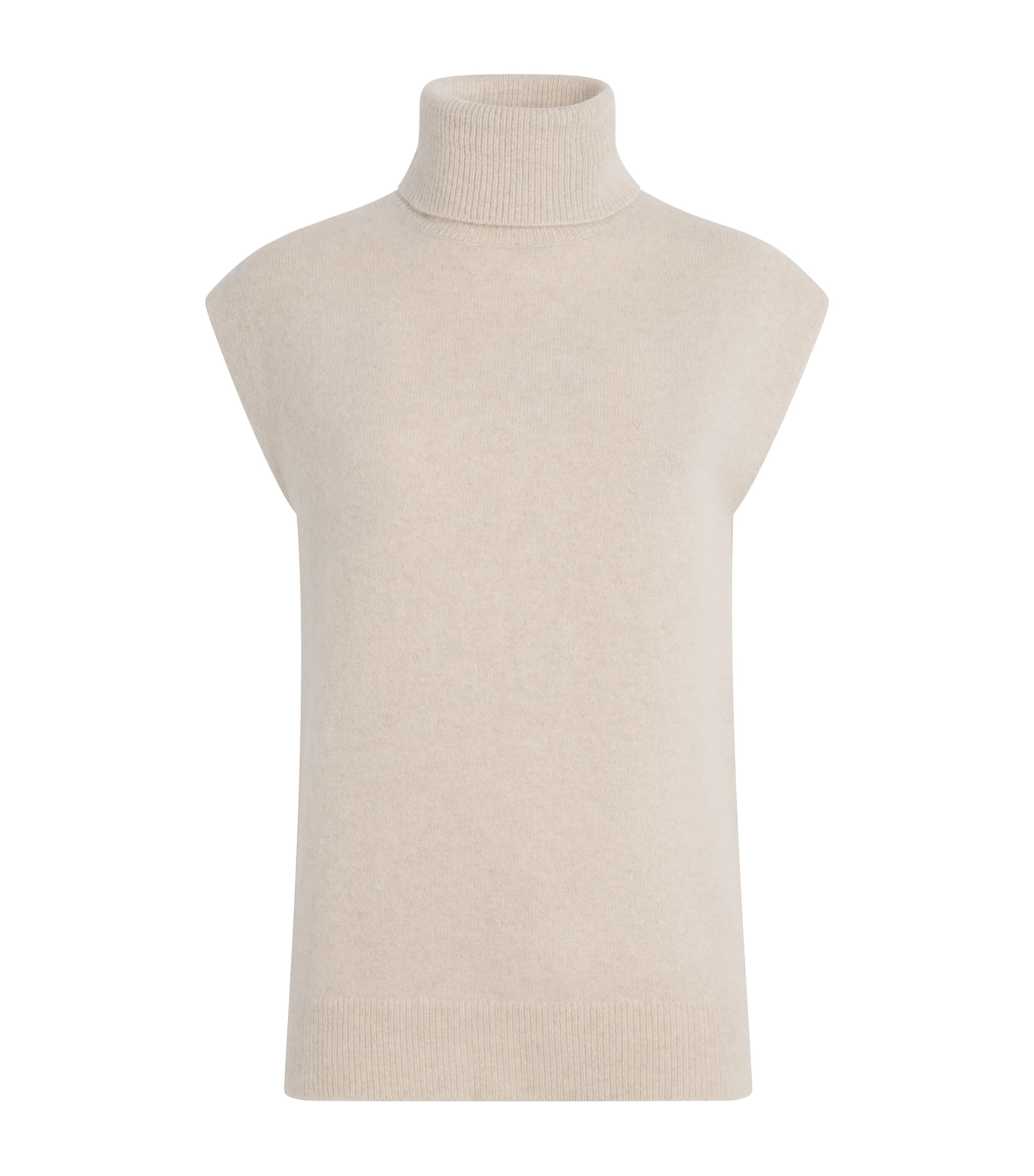 Joseph Cashmere-blend Brushed Sweater Vest In Neutral