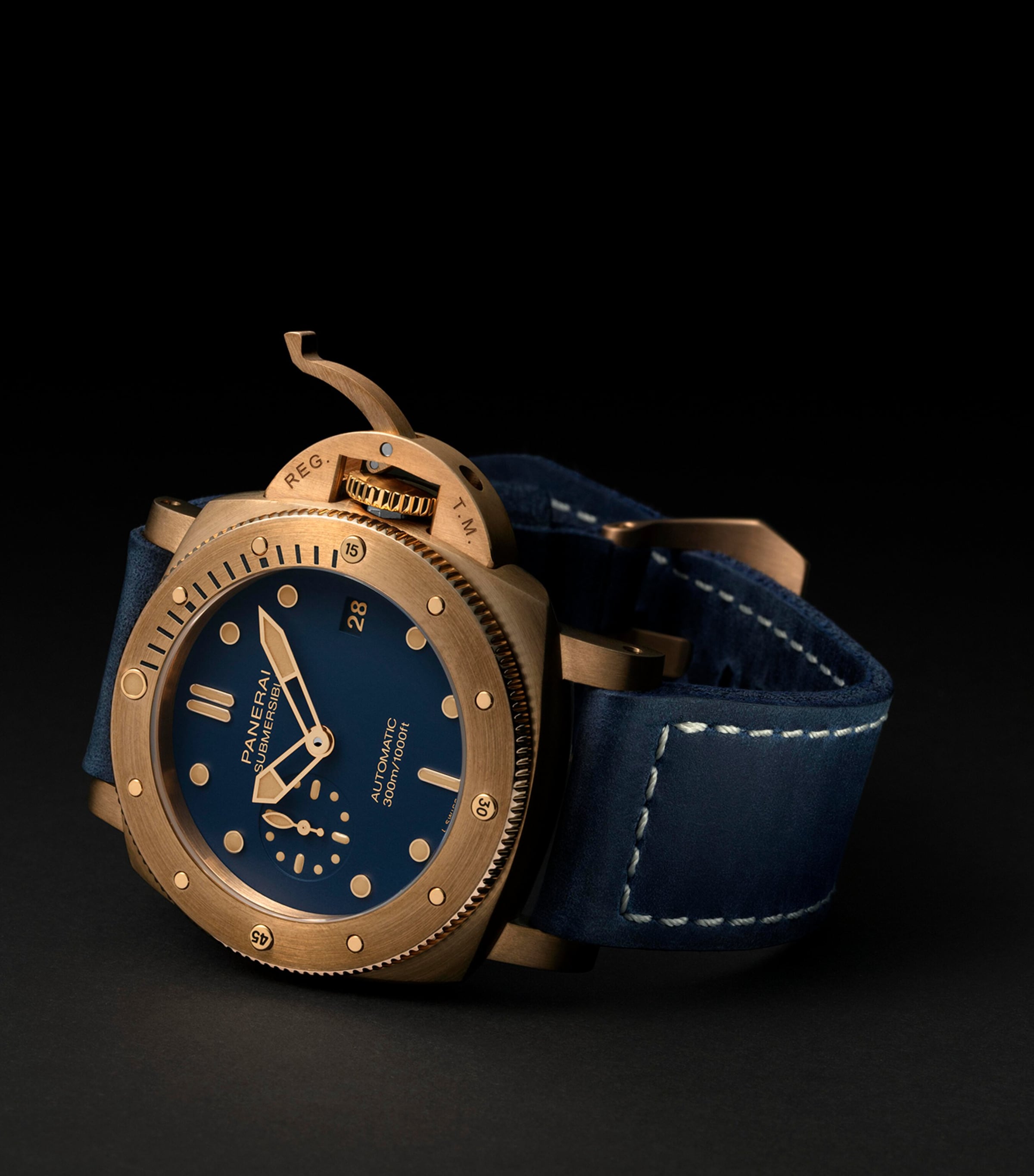 Bronze Submersible Watch 42mm BLUE Image 5