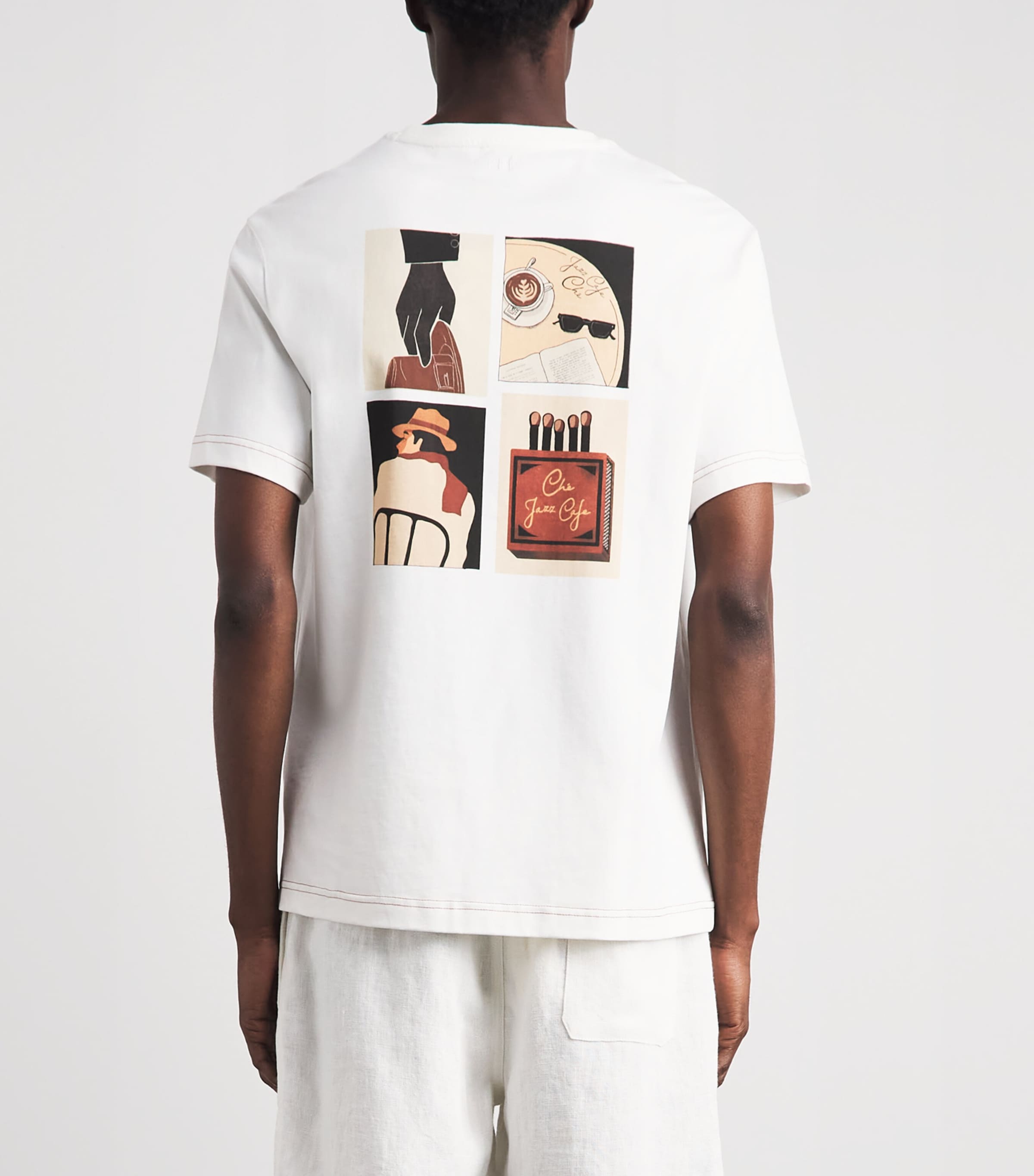 CHÉ Mens x Midnight Hour Jazz Cafe T-Shirt Ivory Image 5