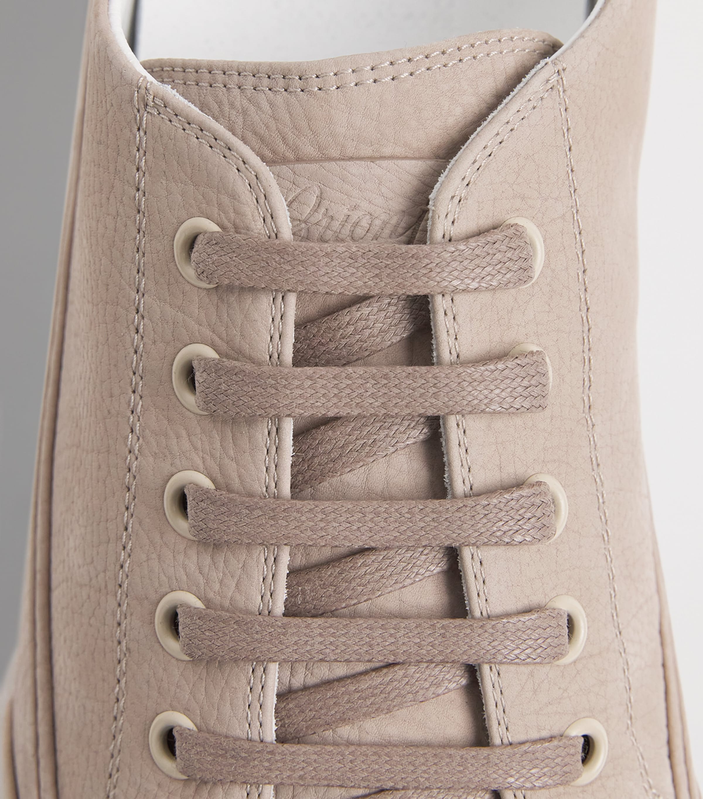Brioni Nubuck Leather Stitch’n Turn Sneakers Image 7