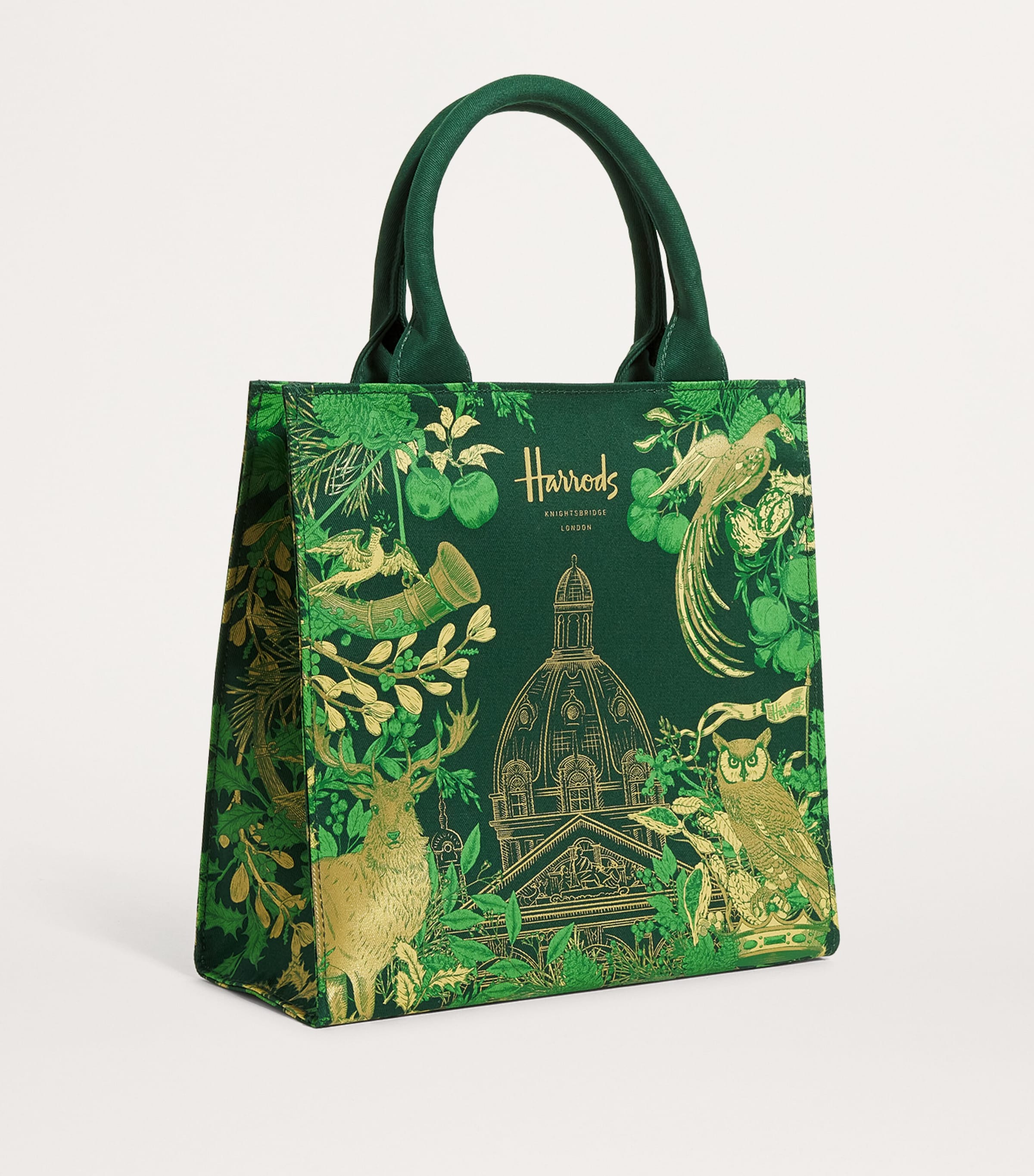 Harrods Green Small House of Harrods Jacquard Shopper Bag Harrods UK
