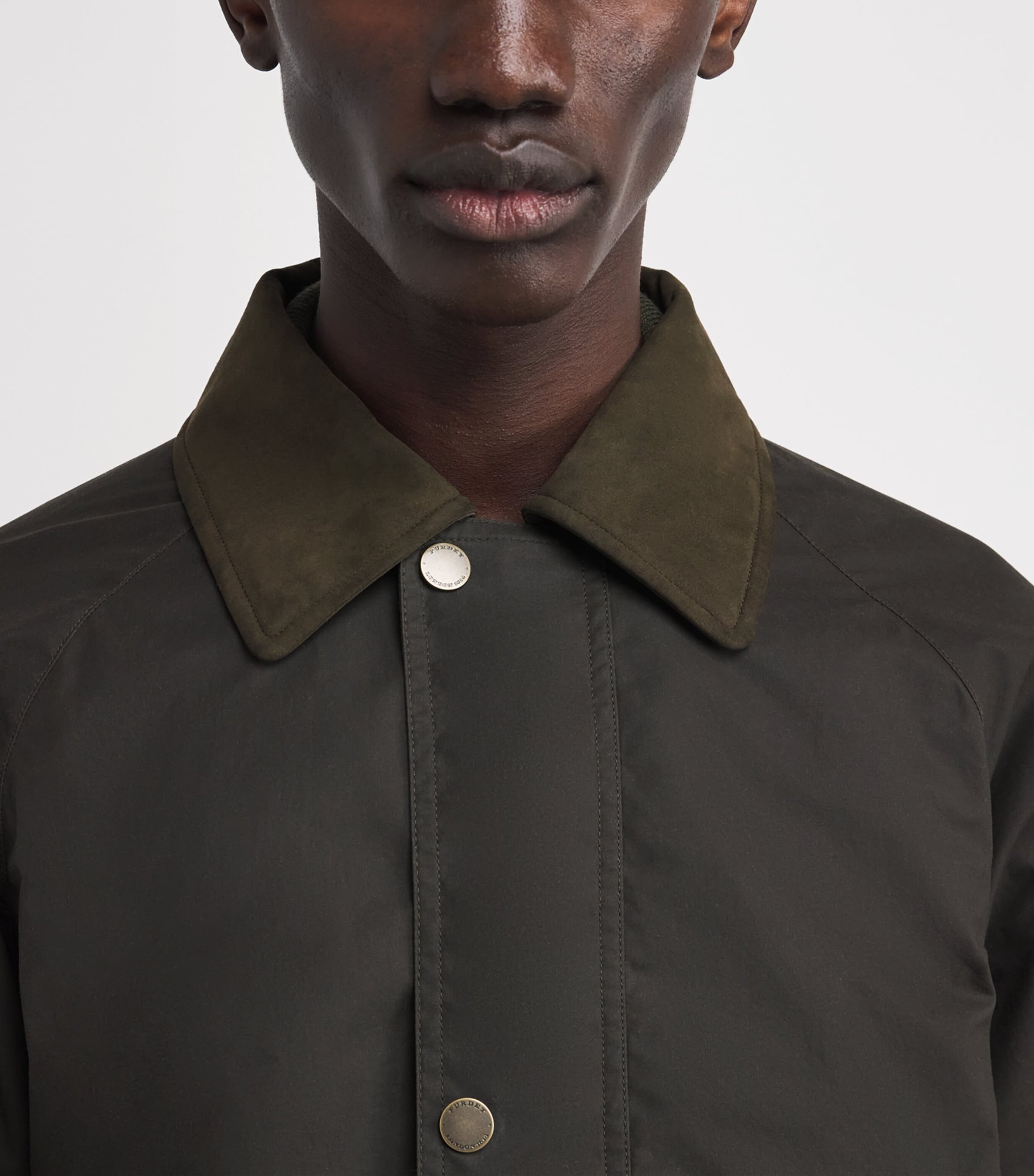 Waxed Cotton Field Coat DARK OLIVE Image 6