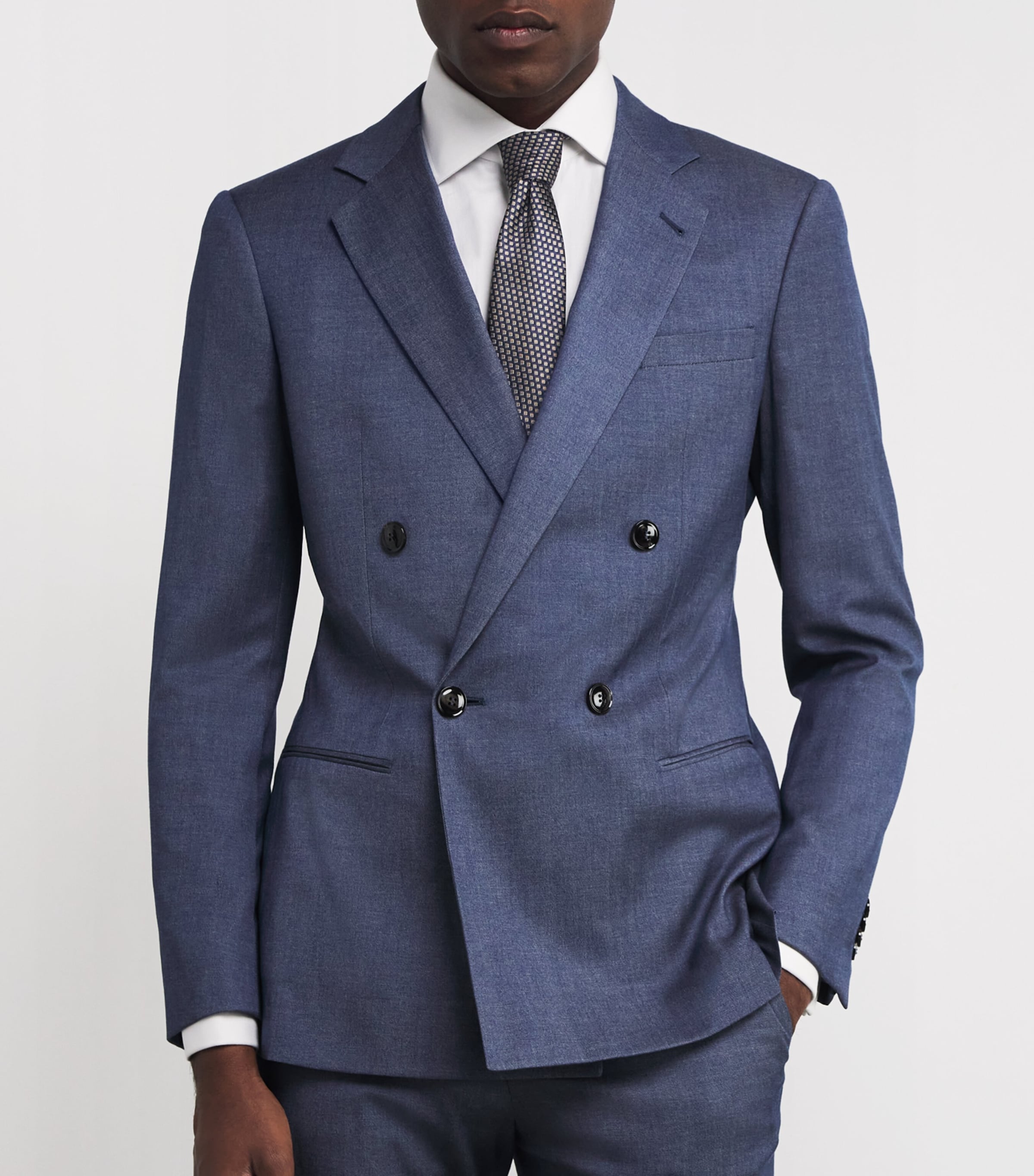 Giorgio Armani Silk Geometric Jacquard Tie Image 3