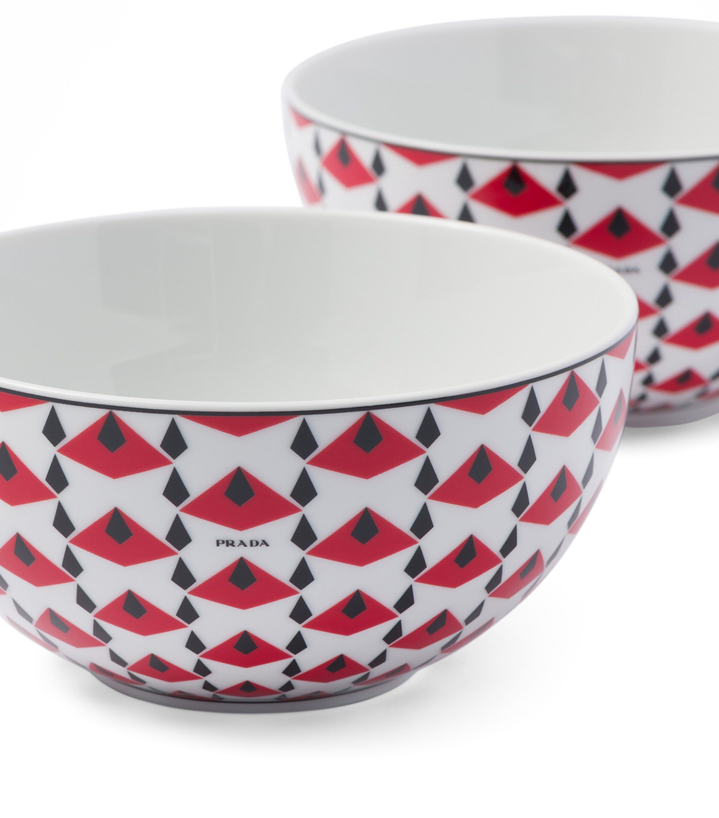 Prada Set of 2 Porcelain Vienna Soup Bowls (15.5cm) Image 4