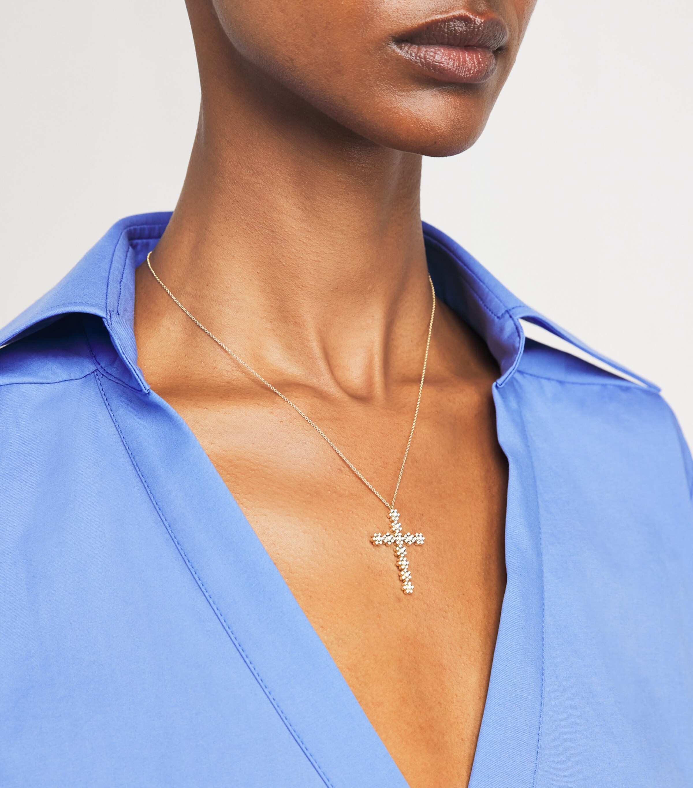 Yellow Gold and Diamond Fleur de Pernille Necklace YELLOW GOLD Image 2