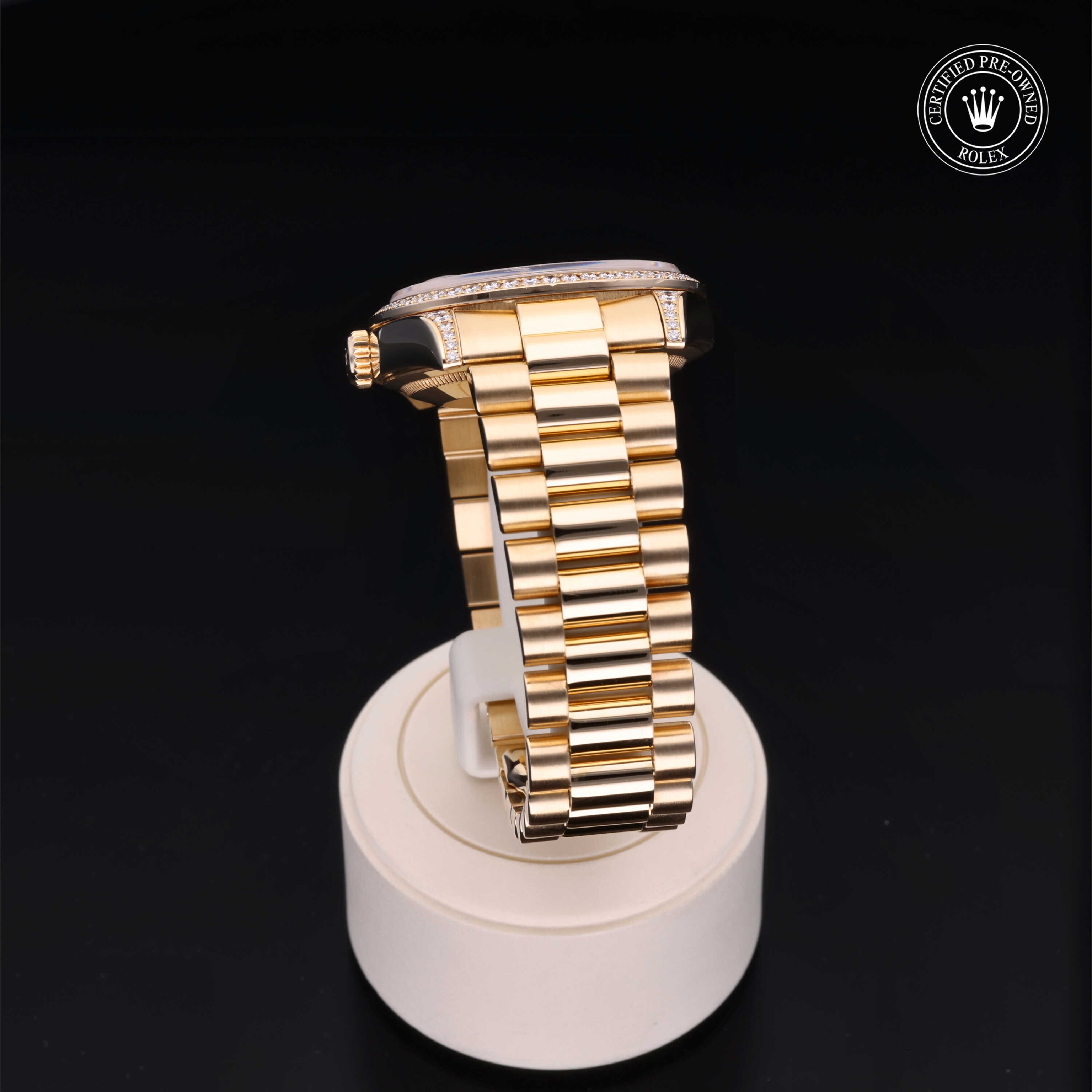 Model image: rolex-certified-pre-owned-Oyster Perpetual Day-Date-36mm-18ct Yellow Gold, Diamond Lugs-2010s-M118388-0030