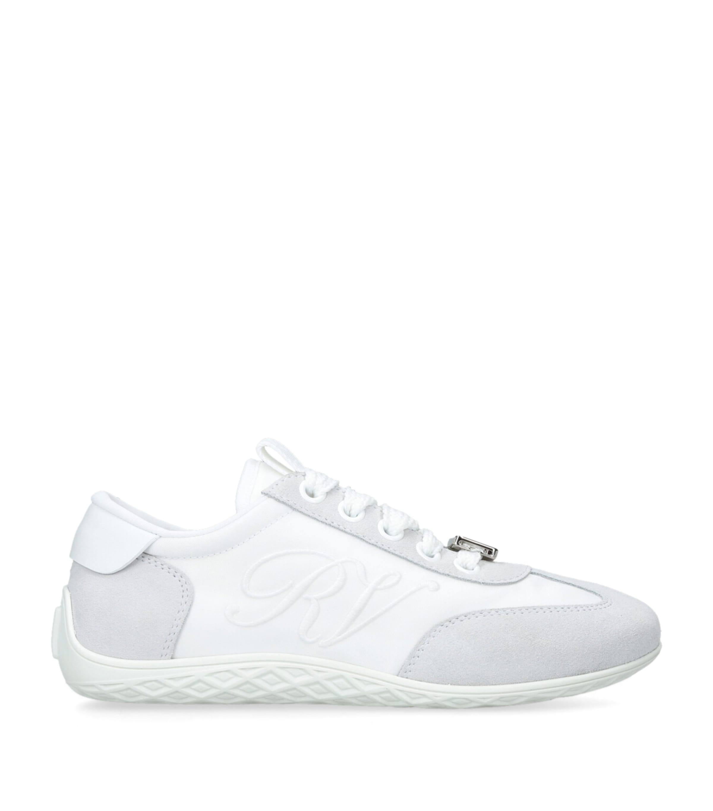 Suede-Satin Viv Low-Top Sneakers GREY/LIGHT Image 1