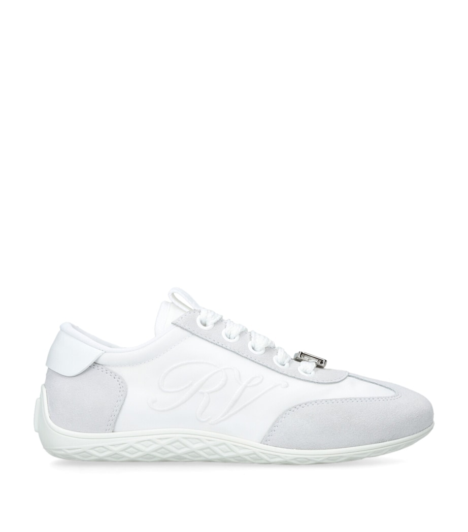 Suede-Satin Viv Low-Top Sneakers GREY/LIGHT Image 1