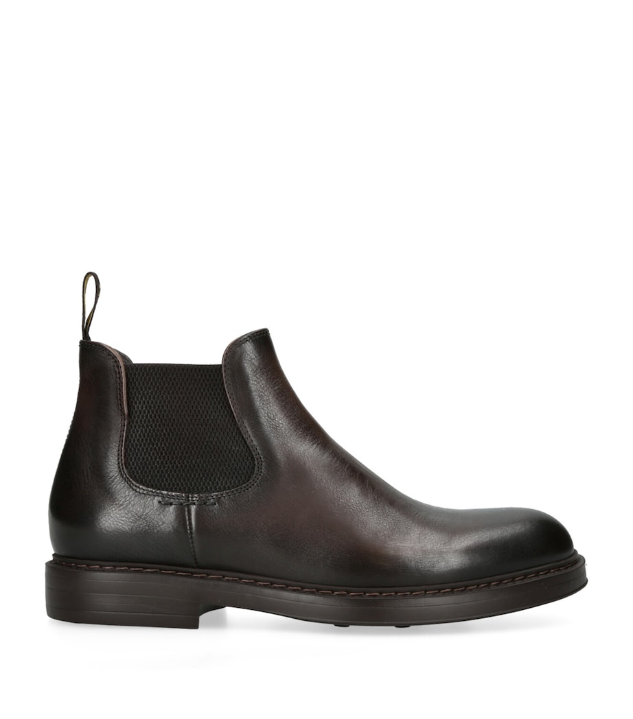 Leather Chelsea Boots DARK BROWN Image 1