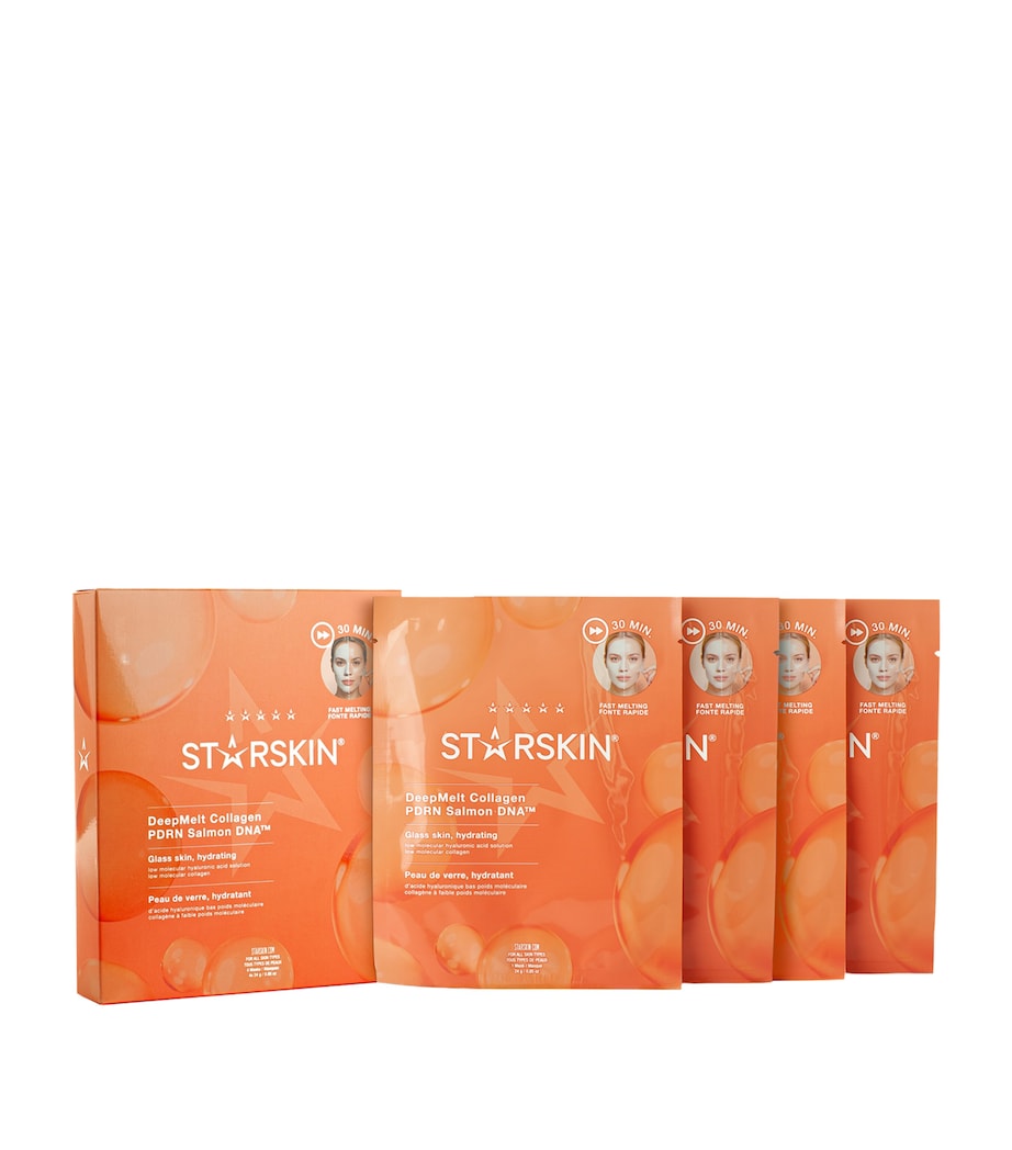 STARSKIN DeepMelt Collagen PDRN Salmon DNA Hydrogel Mask (Pack of 4) Image 2