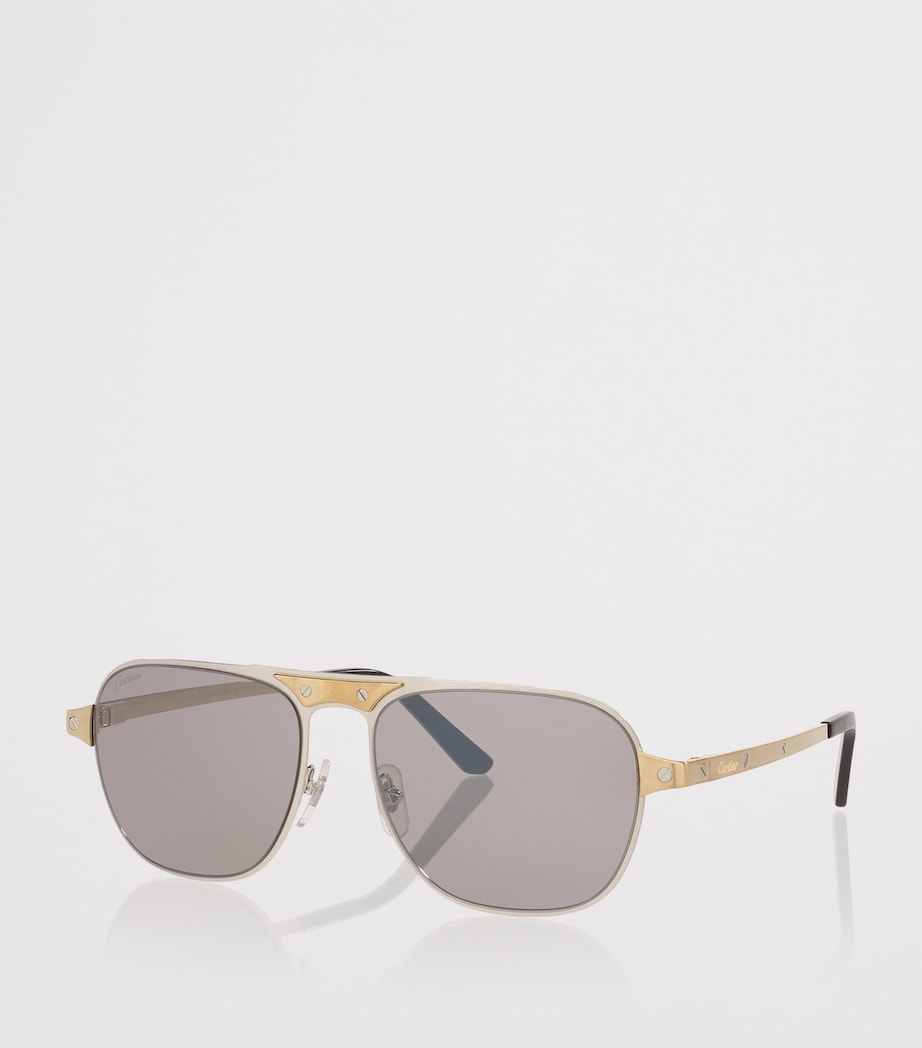 Cartier Rectangular Aviator Sunglasses Image 2