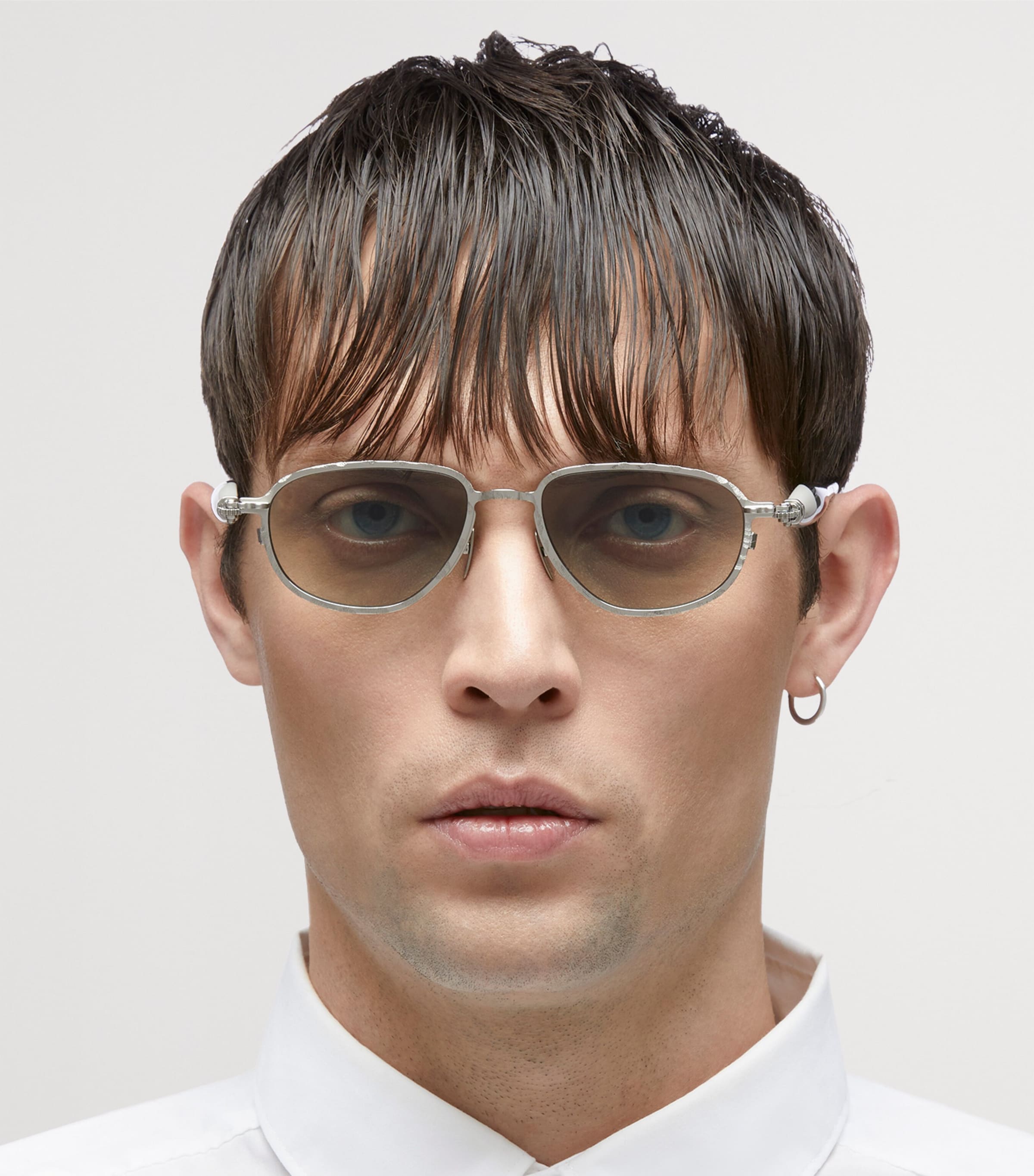Kuboraum Metal-Acetate Mask J71 Sunglasses Light Grey Image 3