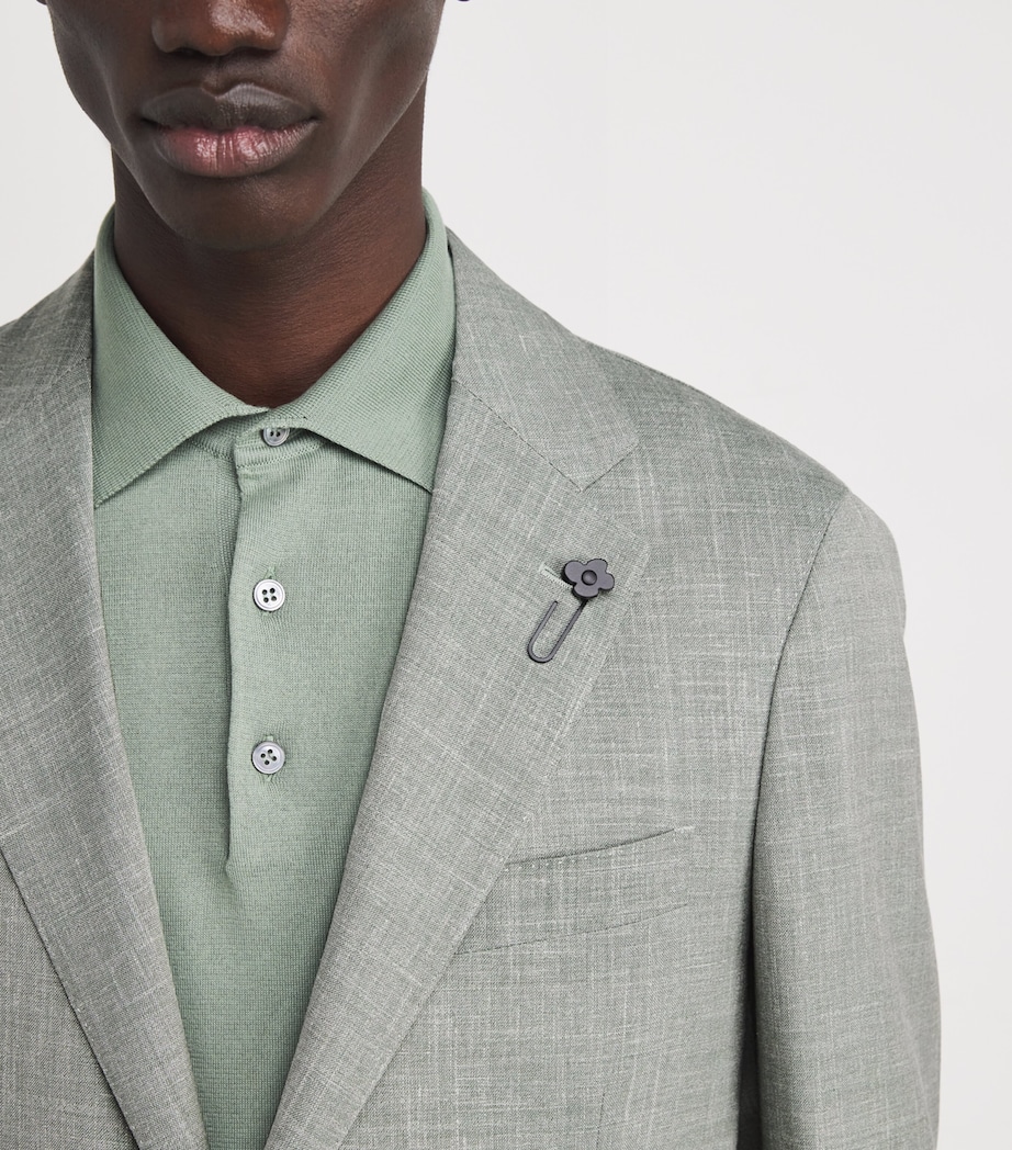 Wool Blazer 510 SAGE GRREN Image 6