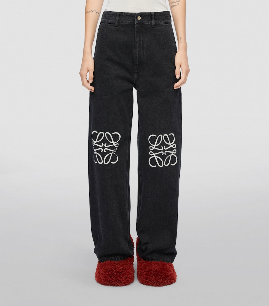 Anagram Baggy Jeans BLACK Image 3