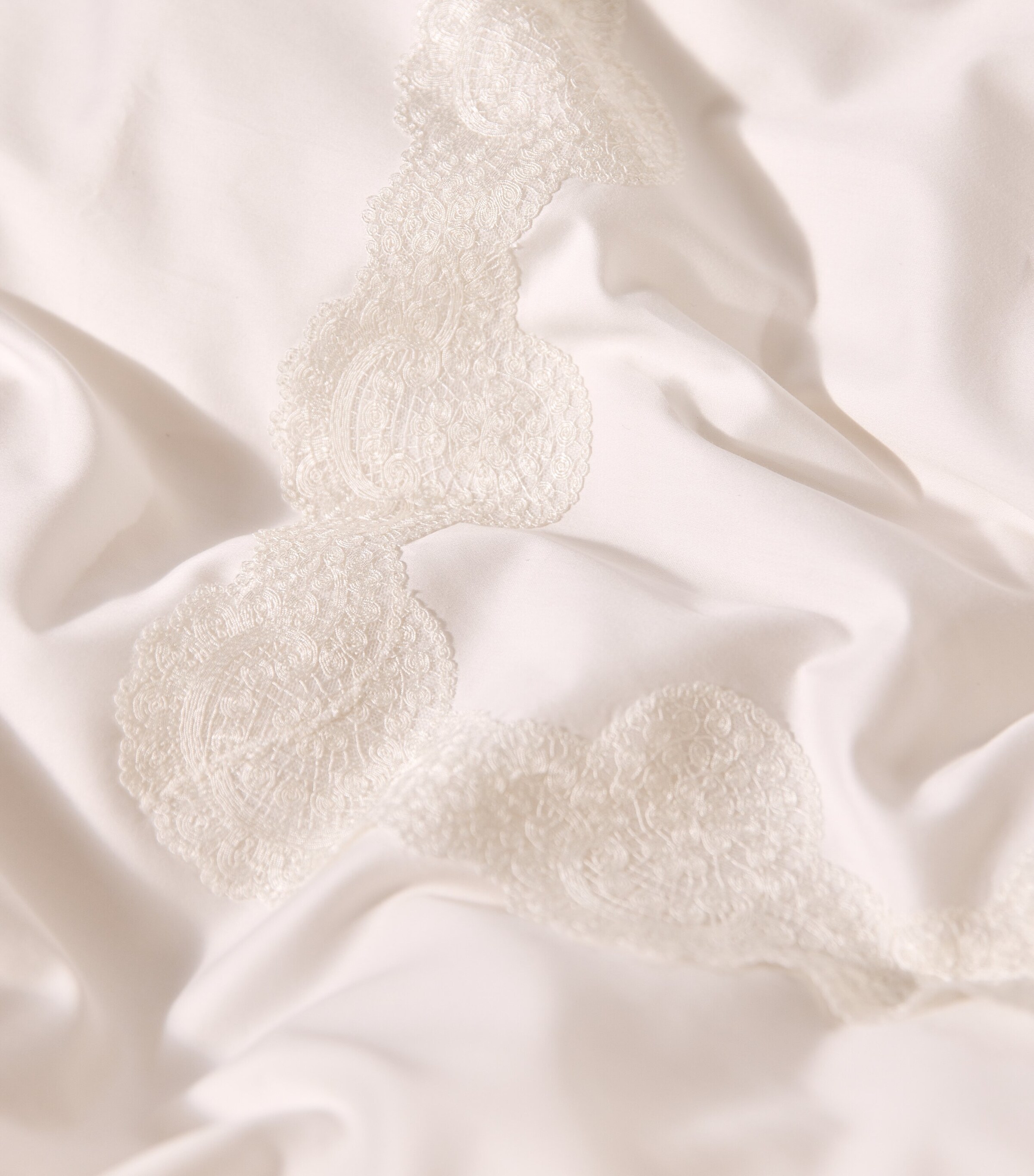Harrods of London Éventail Super King Duvet Cover Set (260cm x 220cm) Ivory/ivory Image 5