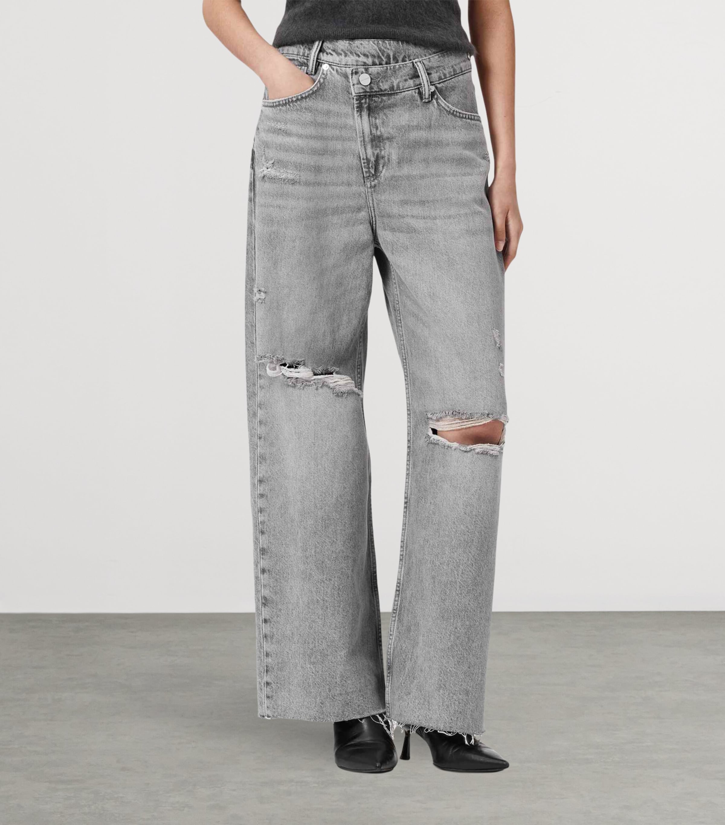 Crossover Aki Jeans DESTROY GREY Image 5