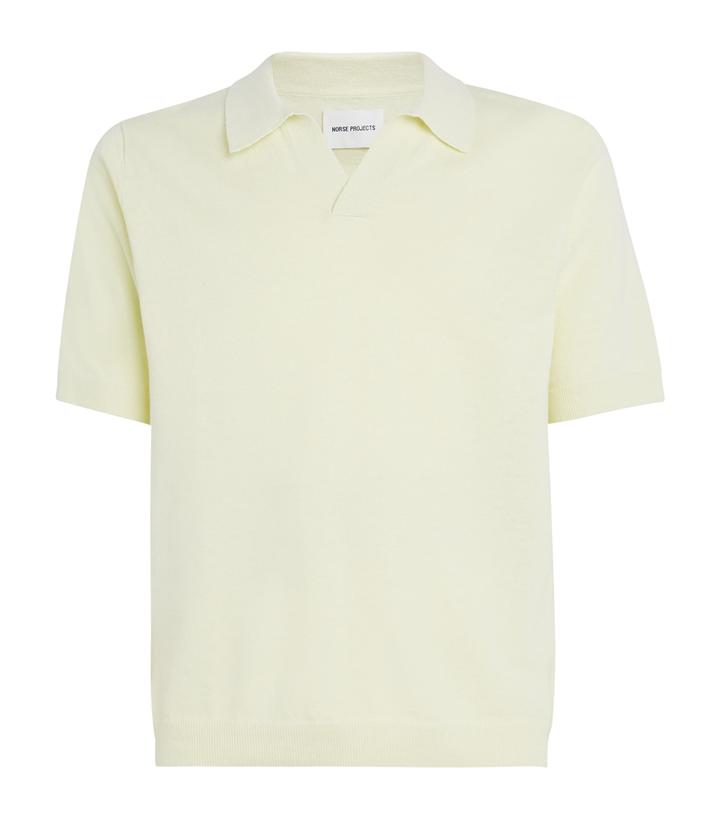 Norse Projects Leif Cotton Linen Polo Polo Shirts Yellow In Yellow