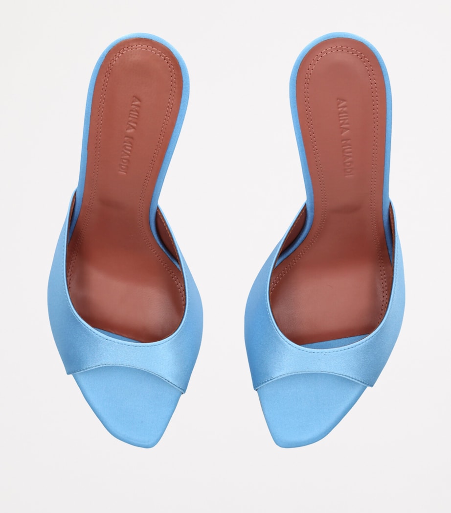 Satin Alexa Mules 95 BLUE Image 4