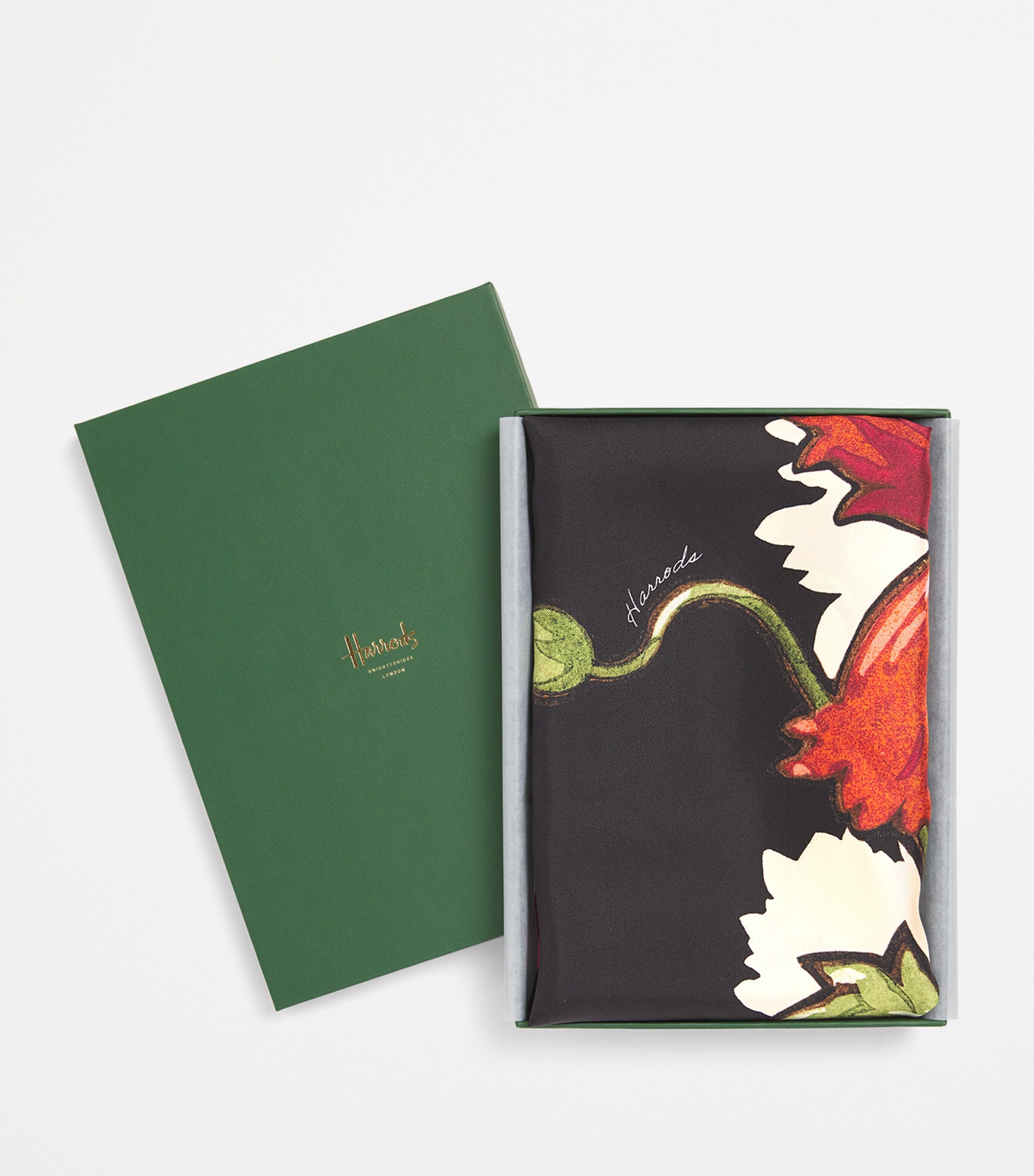 Silk Floral Scarf (90cm x 90cm) MULTI Image 5