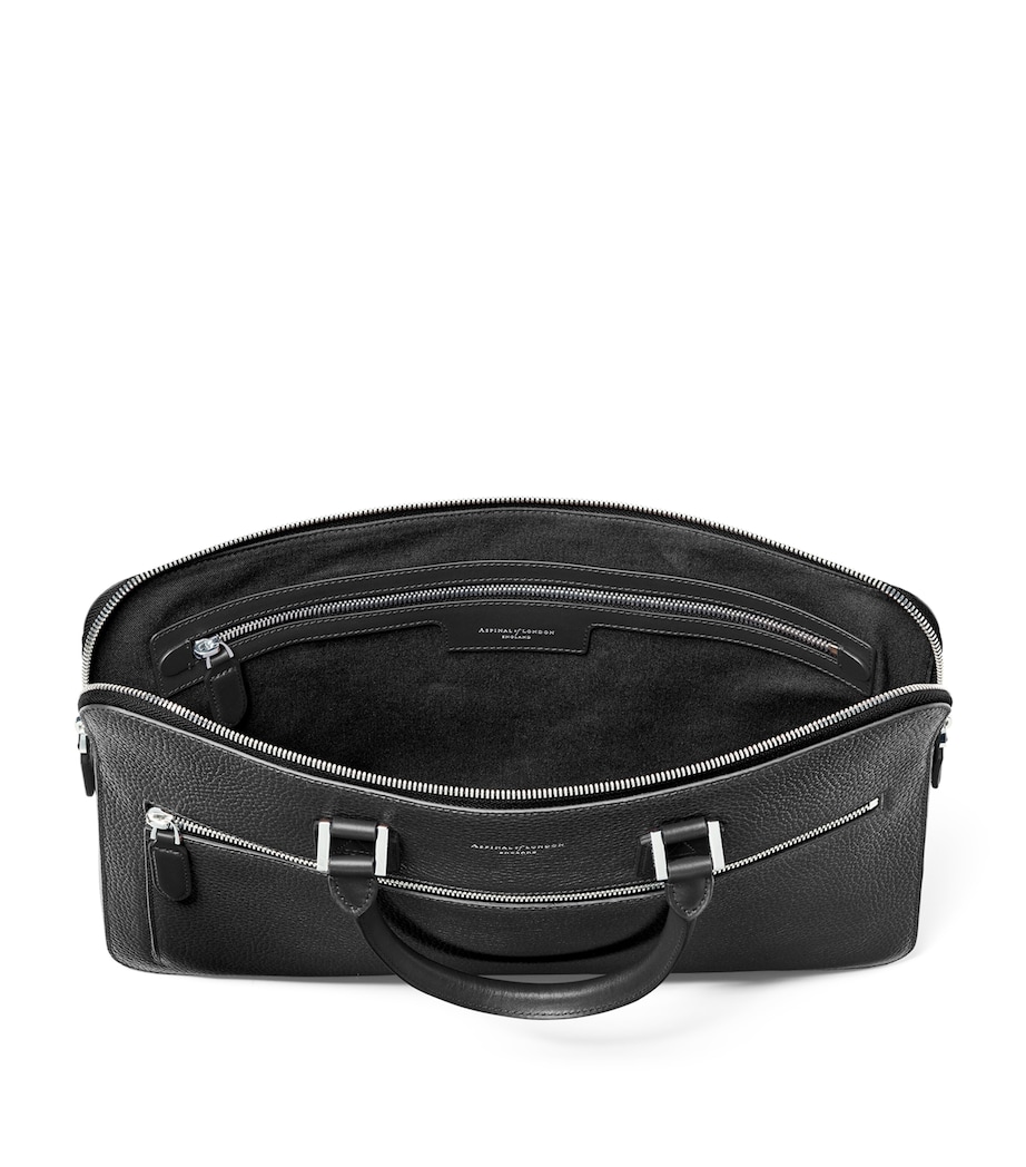 Leather Connaught Briefcase BLACK Image 2