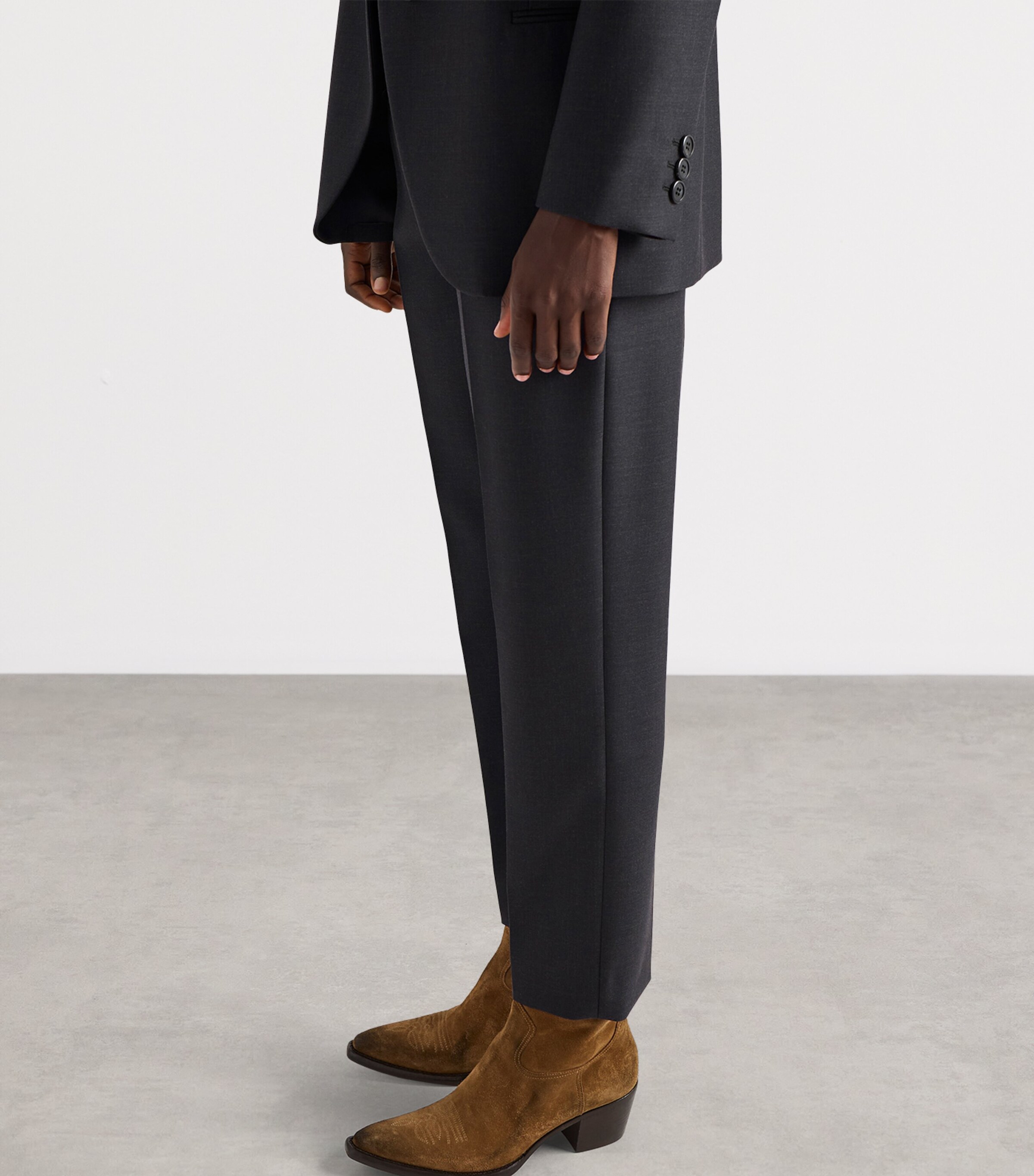 Wool Gabardine Trousers F0308 Image 6