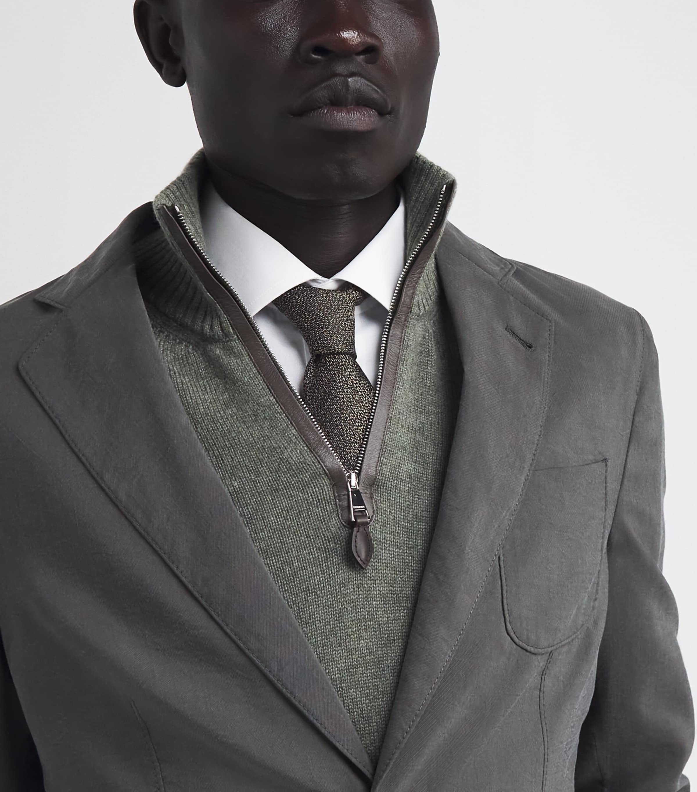 Silk-Cashmere Tie F6045 Image 2