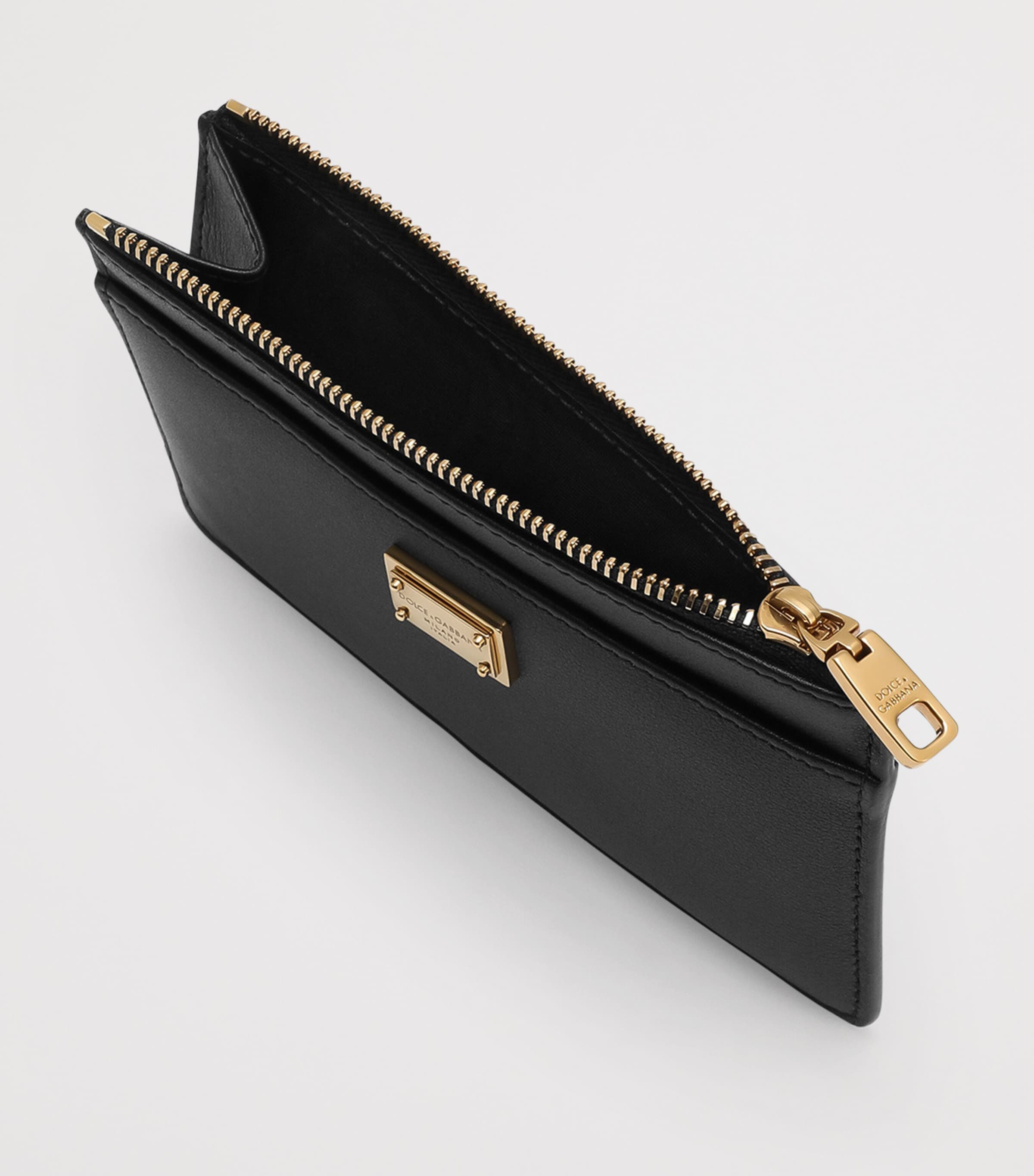 Calfskin Logo Card Holder 80999-BLACK Image 3