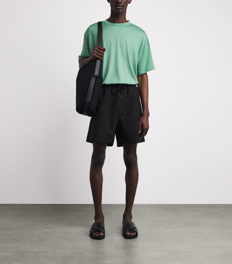 Studio Nicholson Mens Cotton Bric T-Shirt Apple Image 2