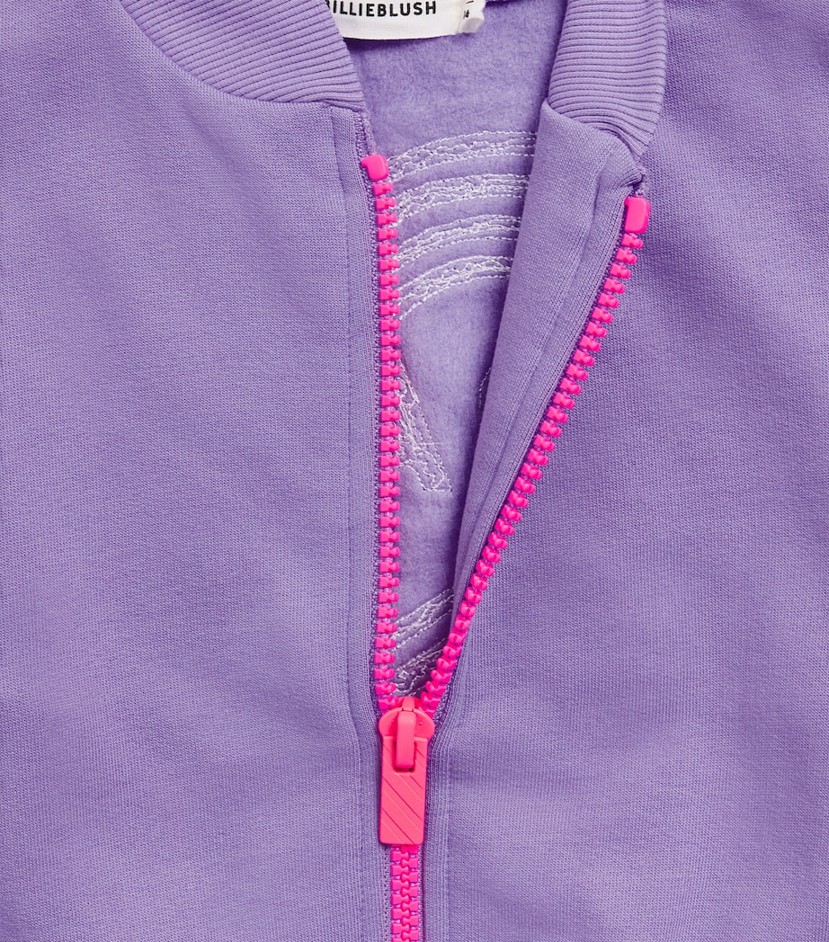 Billieblush Zip-Up Sweatshirt (2-12 Years) Purple Tulip Image 4