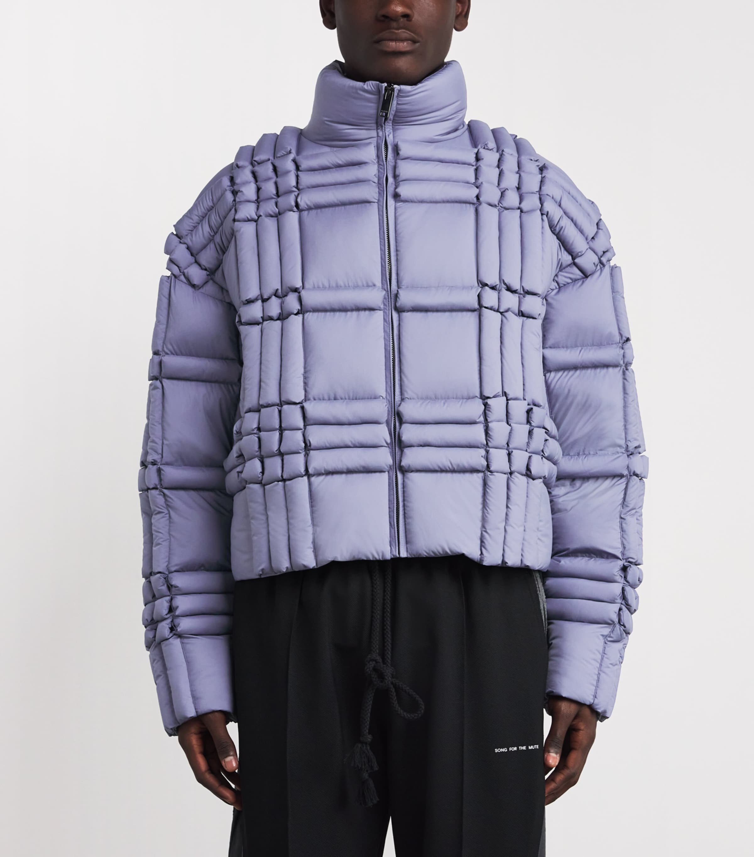 3D Down-Filled Puffer Jacket GREY Image 3