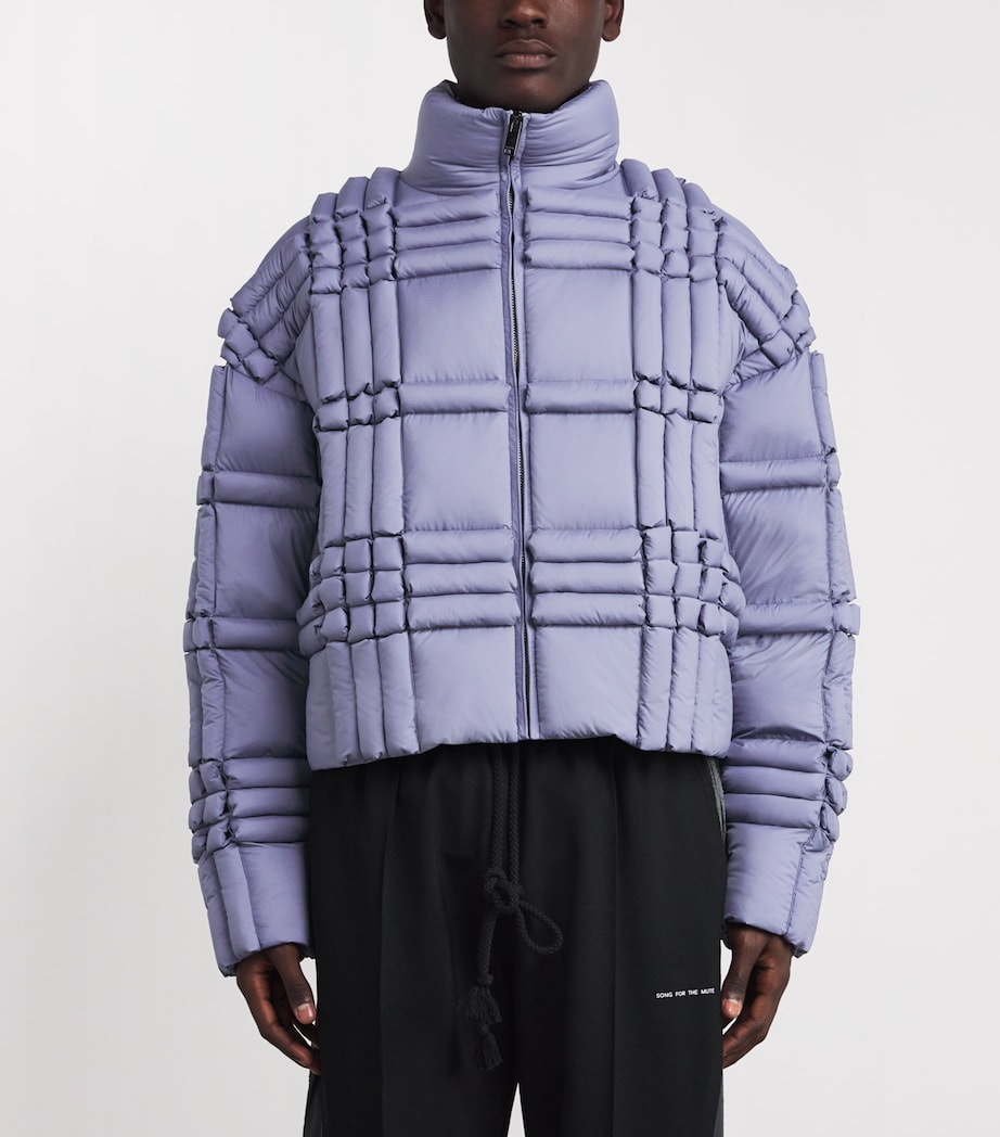3D Down-Filled Puffer Jacket GREY Image 3