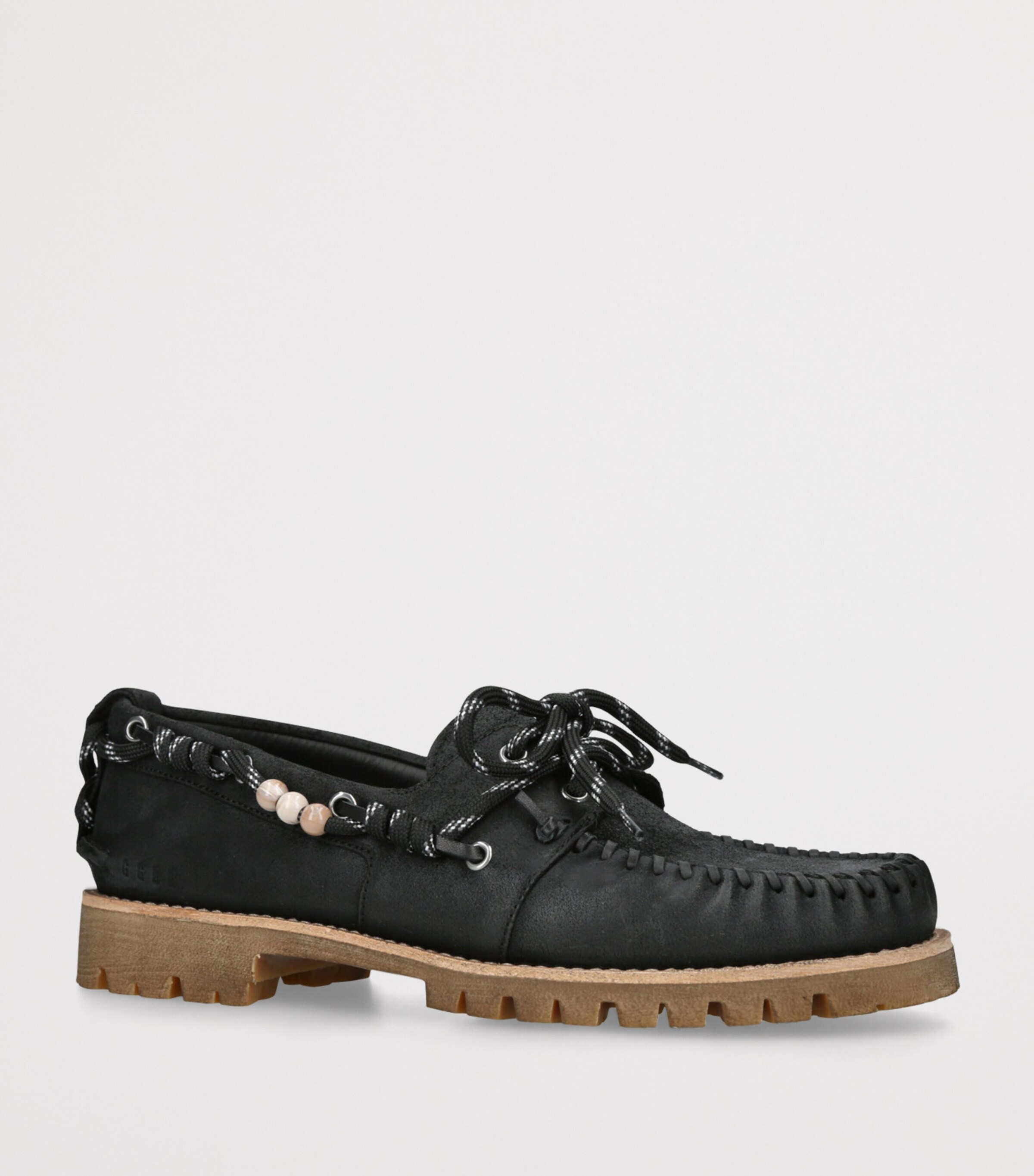 Golden Goose Suede Cruise Boat Shoes Black Image 3