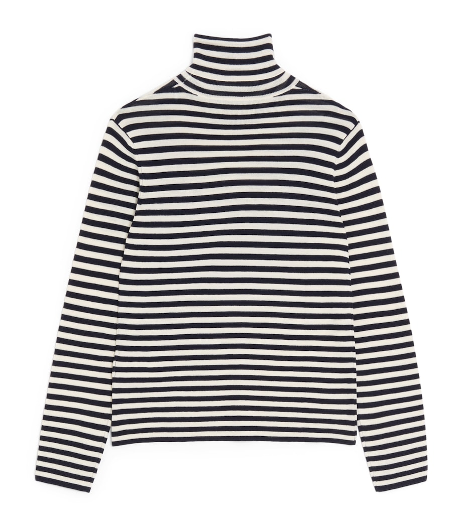 Wool Stripe VLogo Sweater 6A1 Image 2