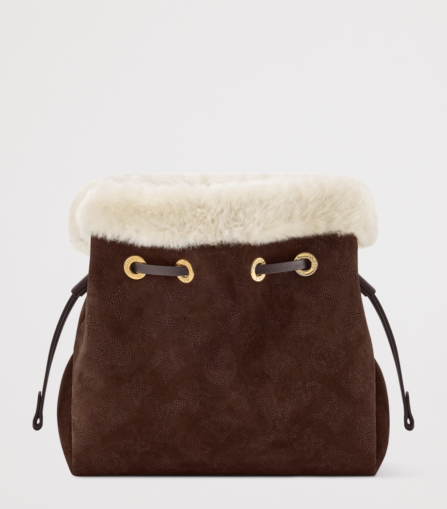 Leather Bella Bucket Bag CHOCOLATE BROWN Image 3