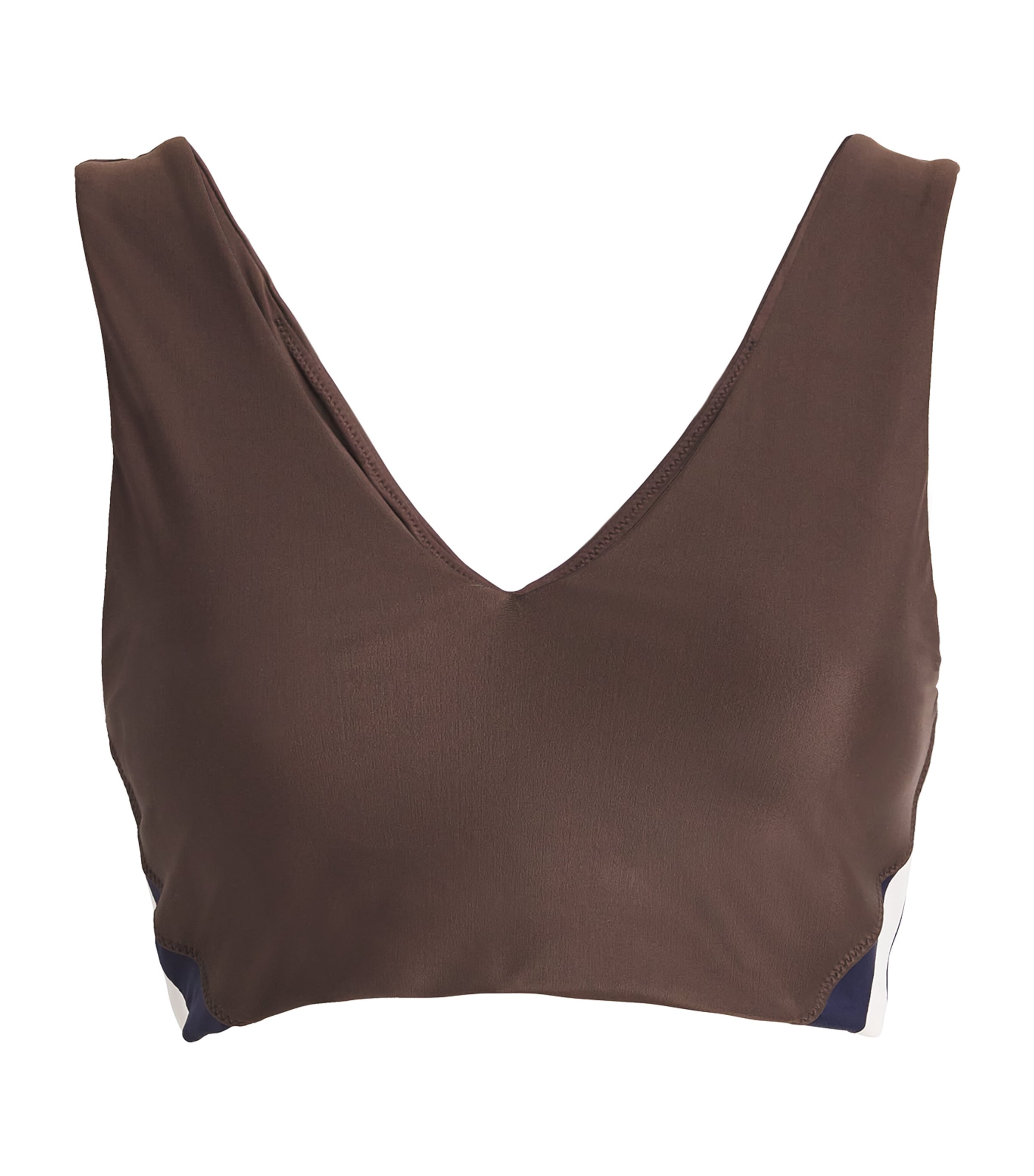 The Upside Icon Isaac Sports Bra In Brown