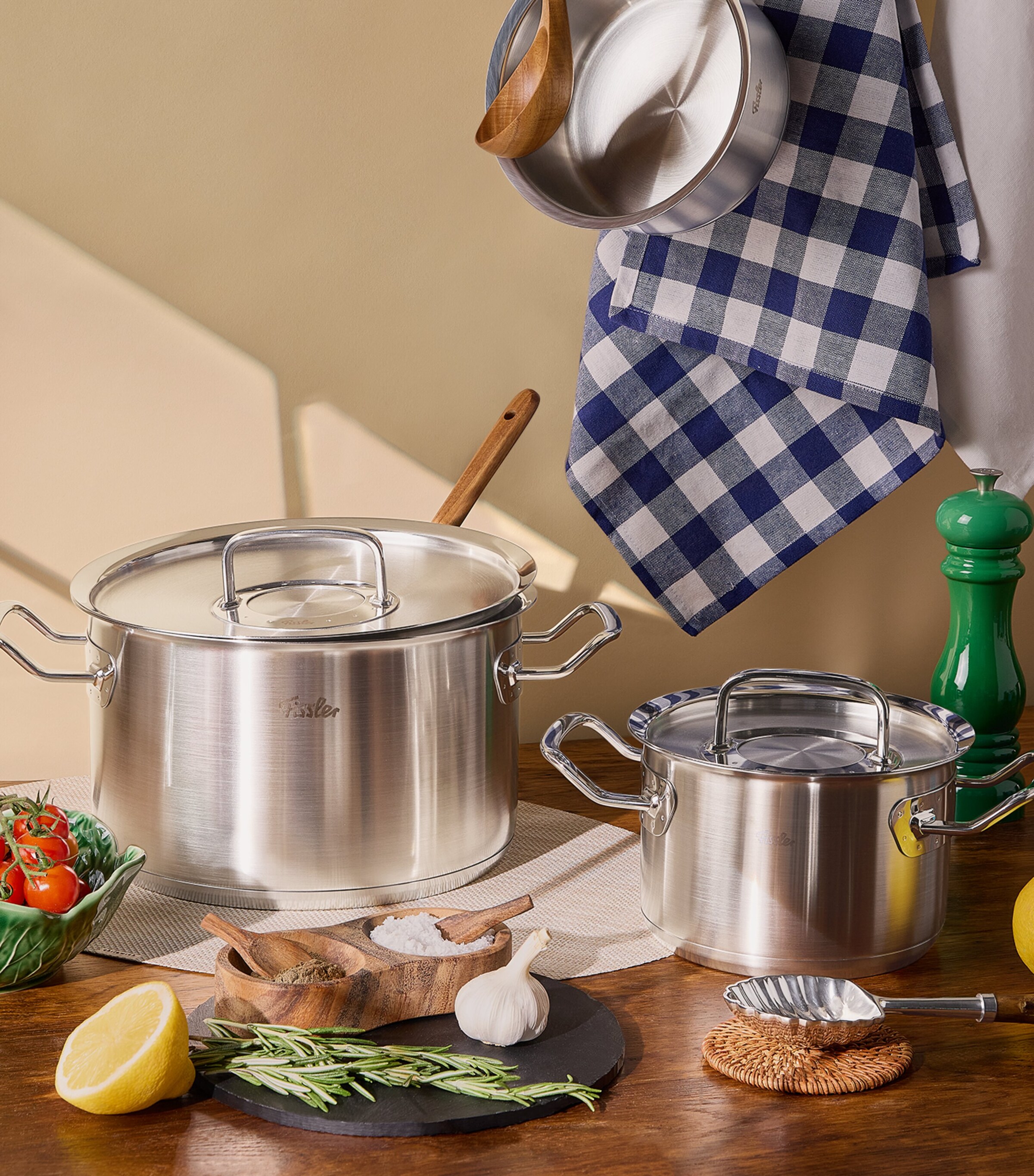 Original Profi 7-Piece Cookware Set STAINLESS STEEL Image 7