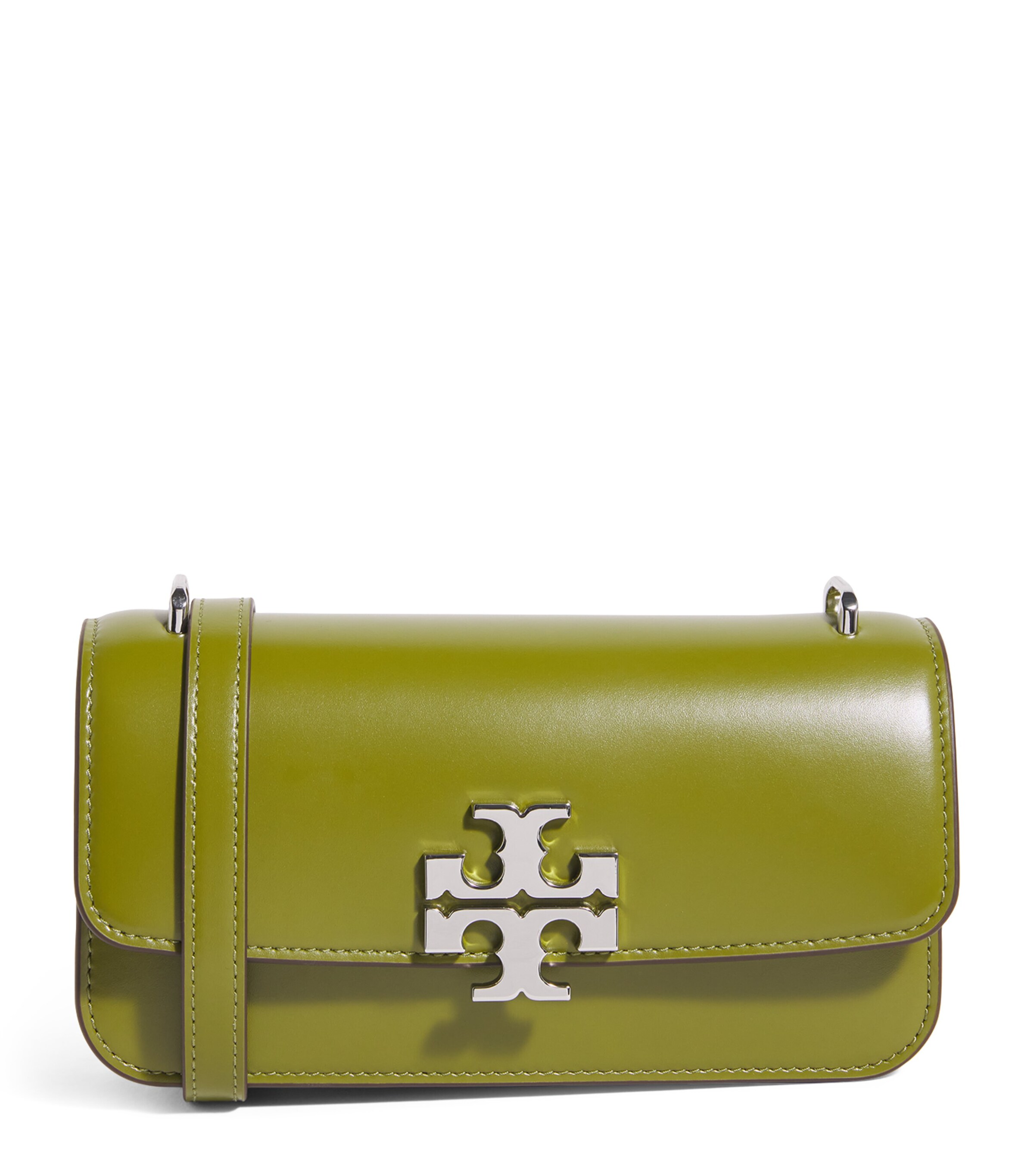 Tory Burch Green Small Leather Eleanor Shoulder Bag | Harrods AE