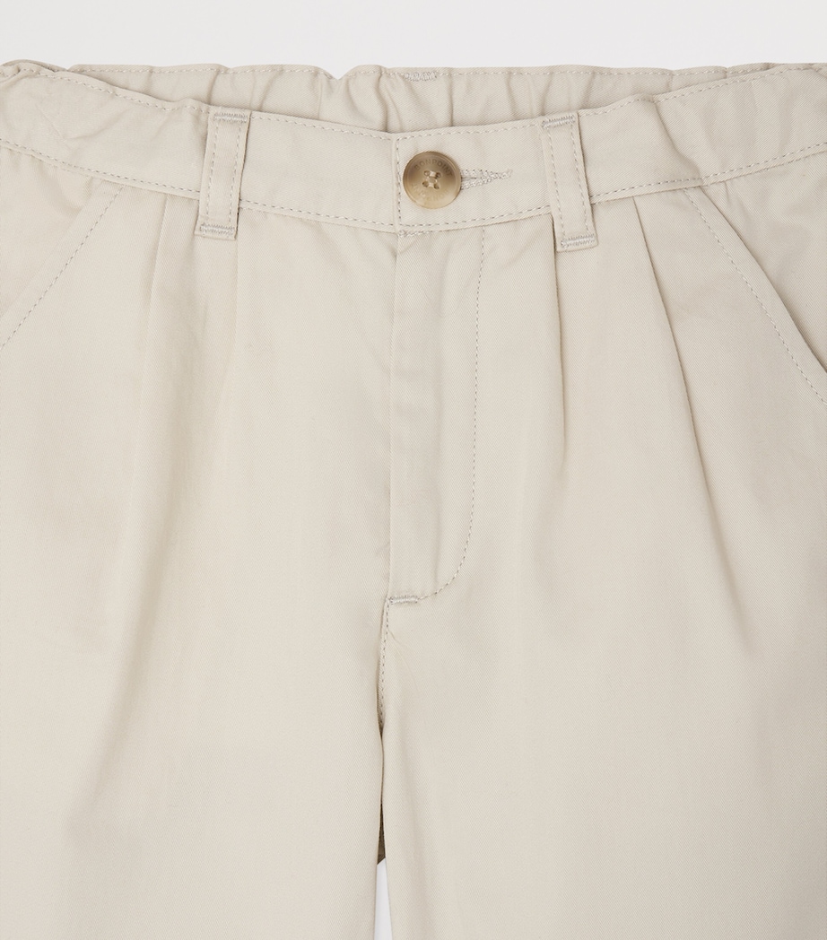 Bonpoint Cotton Trousers (10-14 Years) Craie Image 3
