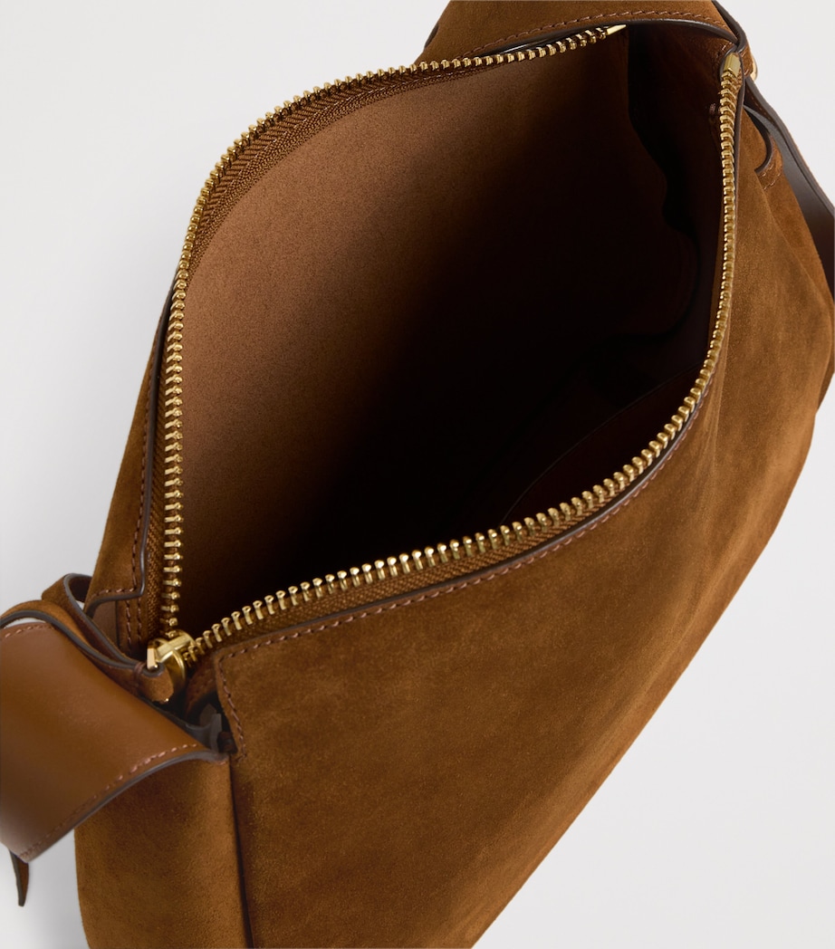 Suede Romy Shoulder Bag CARAMEL Image 4