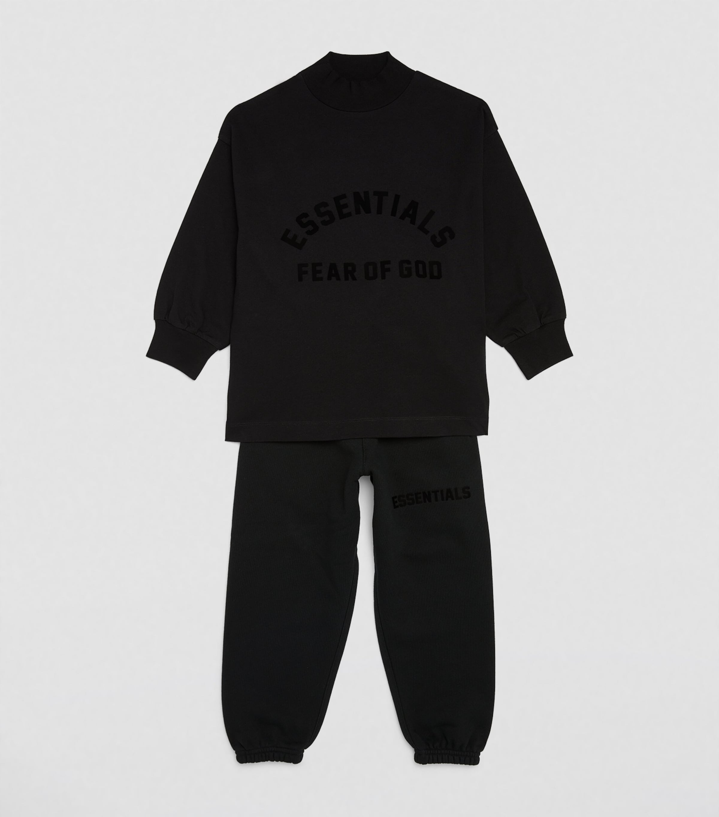 2024 Fear of God Essentials Black Sweatpants Kids Large (Size 10) NEW!