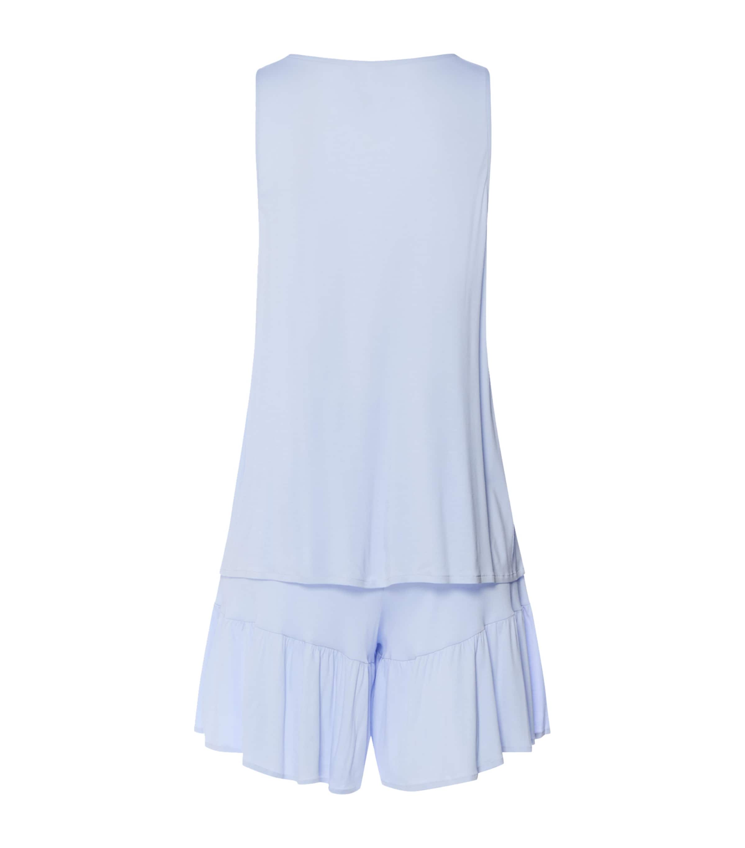 Hanro Womens Modal Isabella Short Pyjama Set Blue Dove Image 5