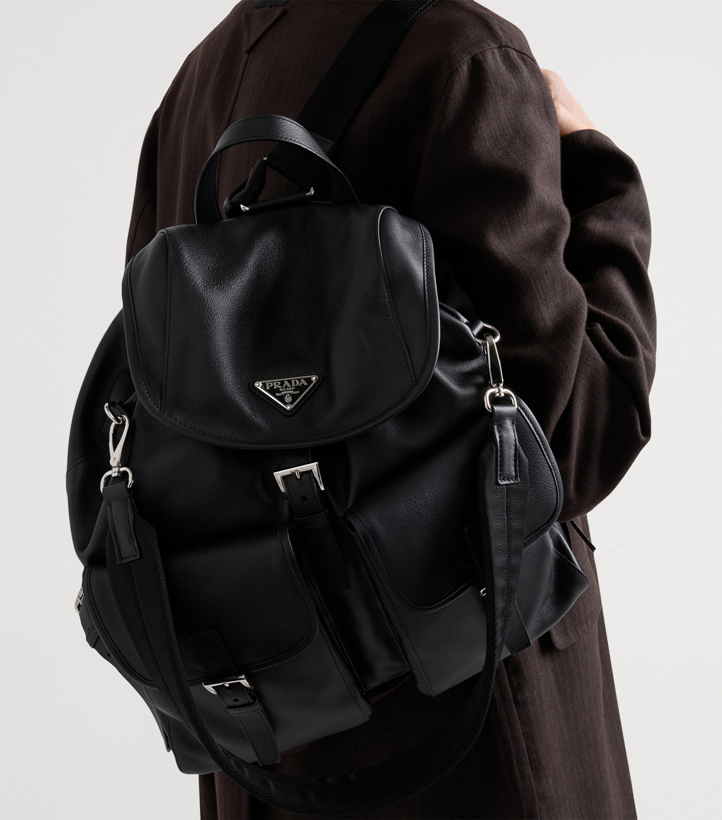 Prada Leather Backpack Image 6