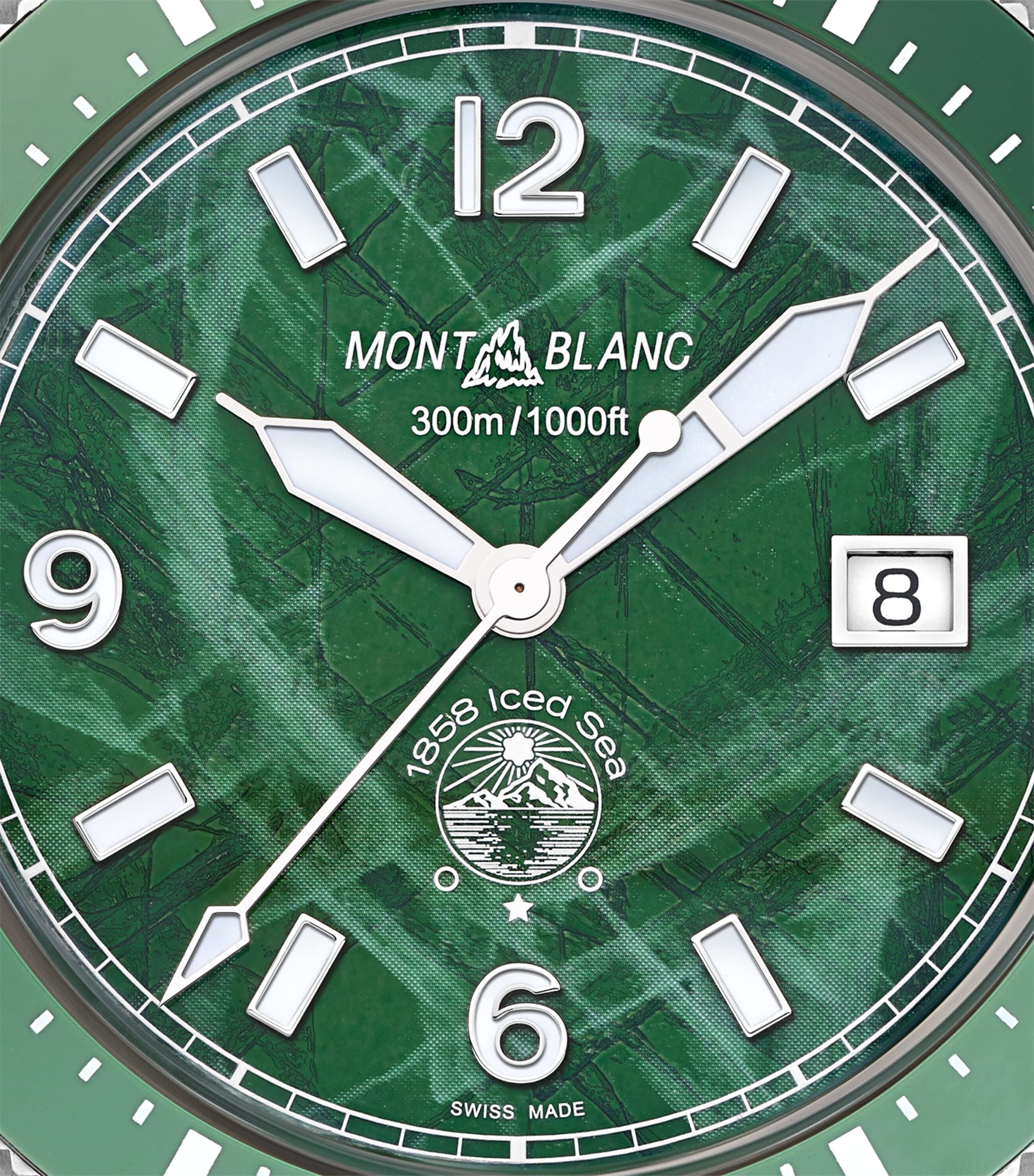 Montblanc Stainless Steel 1858 Iced Sea Automatic Date Watch 41mm Image 6