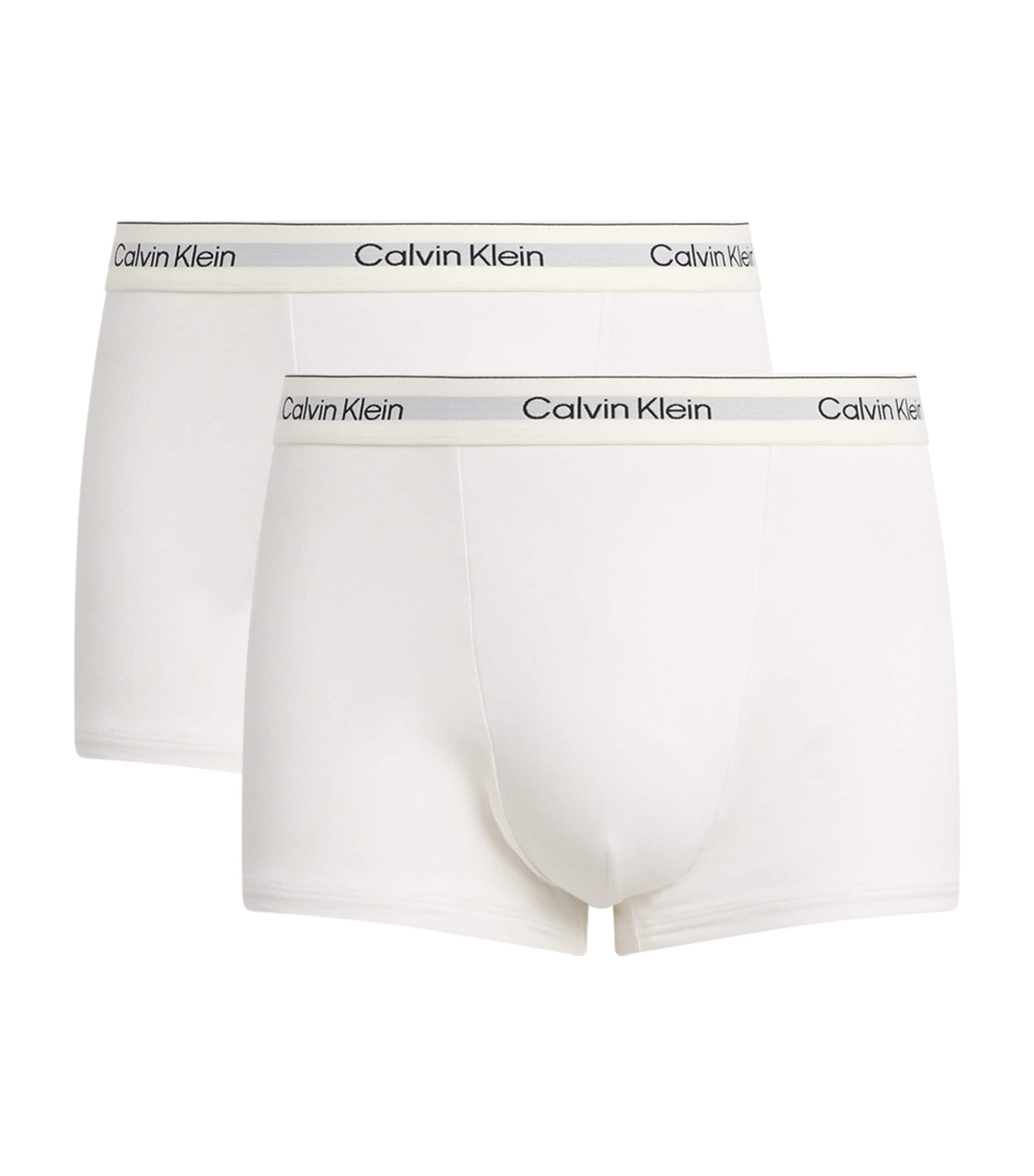 Calvin Klein Cotton Stretch Relaxed Icon Trunks (Pack of 3) | Men Clothing | Socks & Underwear | Boxers & Briefs | Designers | Calvin Klein
