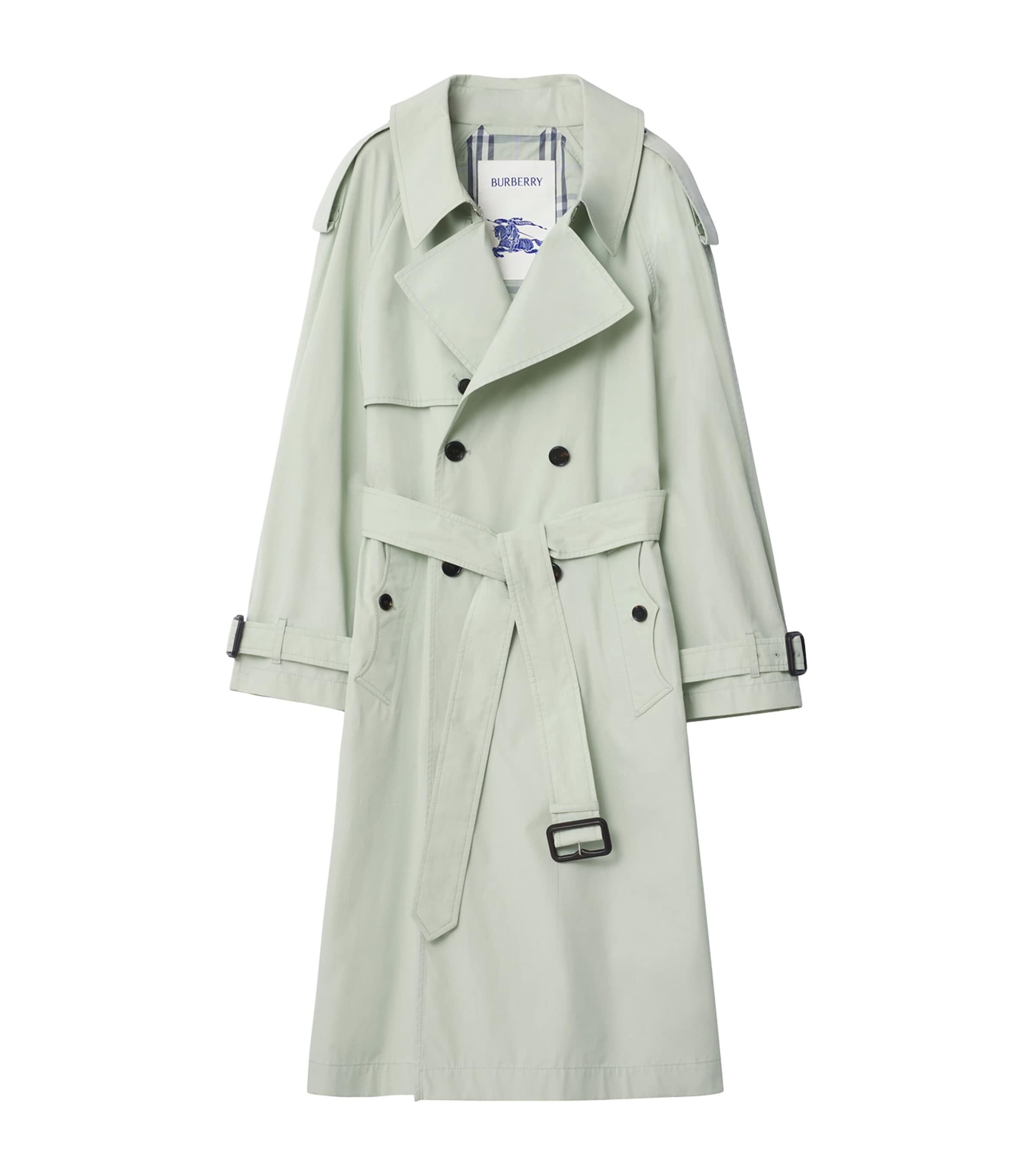 Cotton Canvas Fitzrovia Trench Coat SEAFOAM GREEN WW PRO Image 1